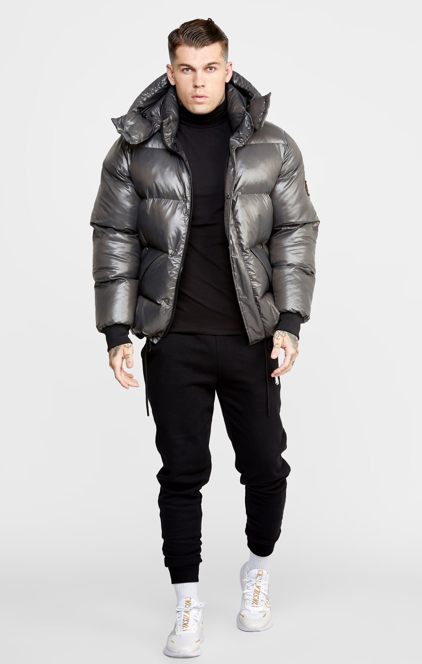 Load image into Gallery viewer, Grey Puffer Jacket (2)