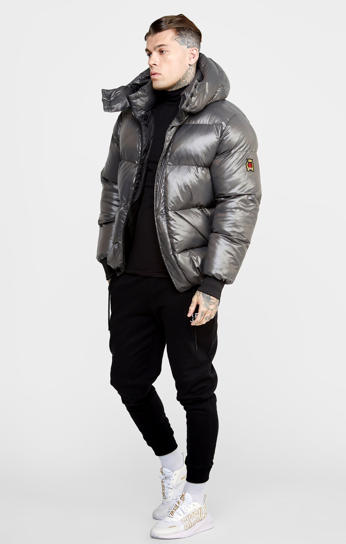 Load image into Gallery viewer, Grey Puffer Jacket (3)