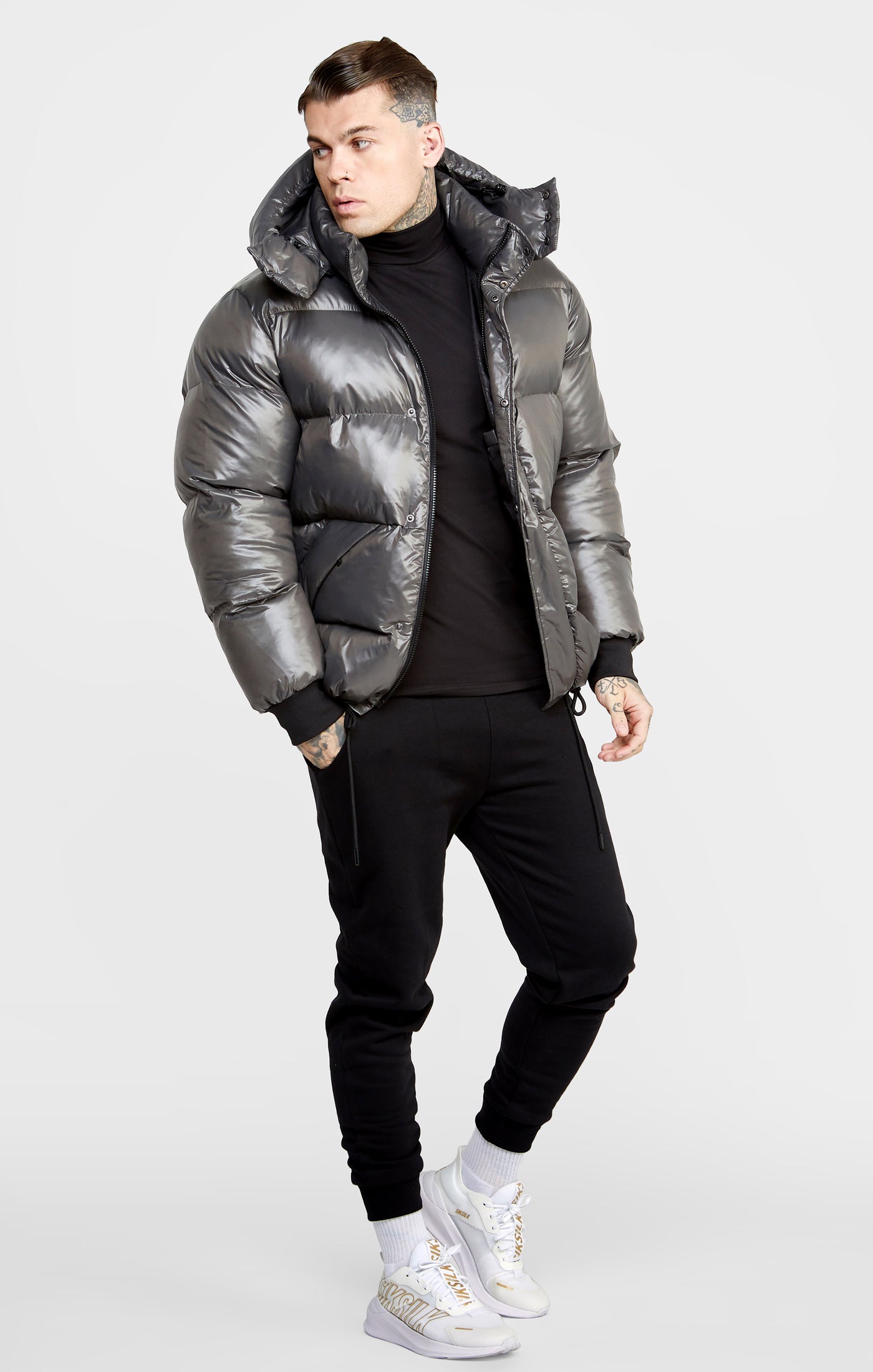 Load image into Gallery viewer, Grey Puffer Jacket (5)