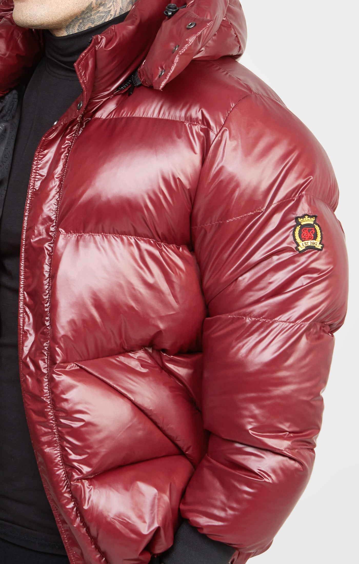 Load image into Gallery viewer, Burgundy Puffer Jacket (1)