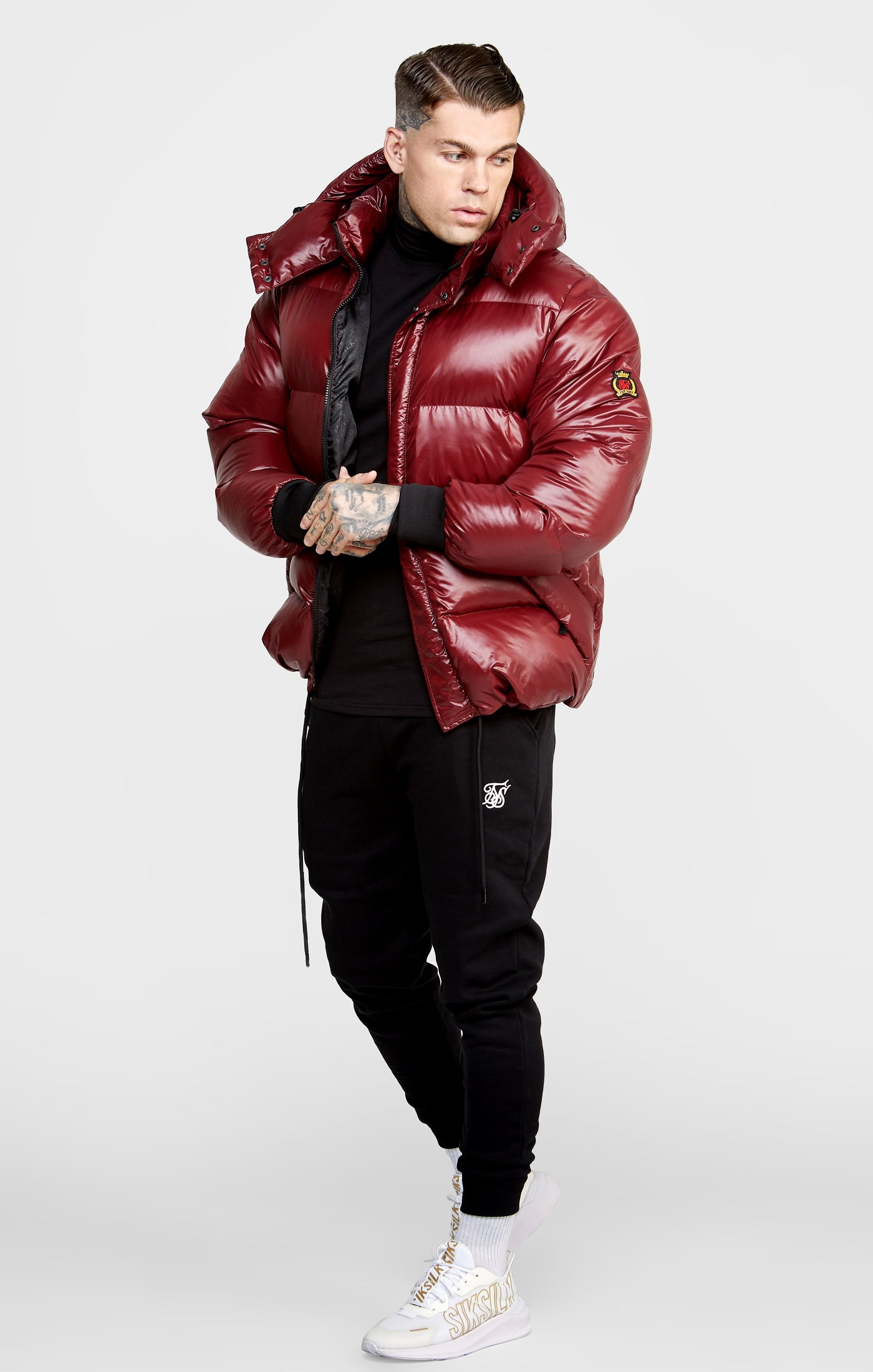 Load image into Gallery viewer, Burgundy Puffer Jacket (2)