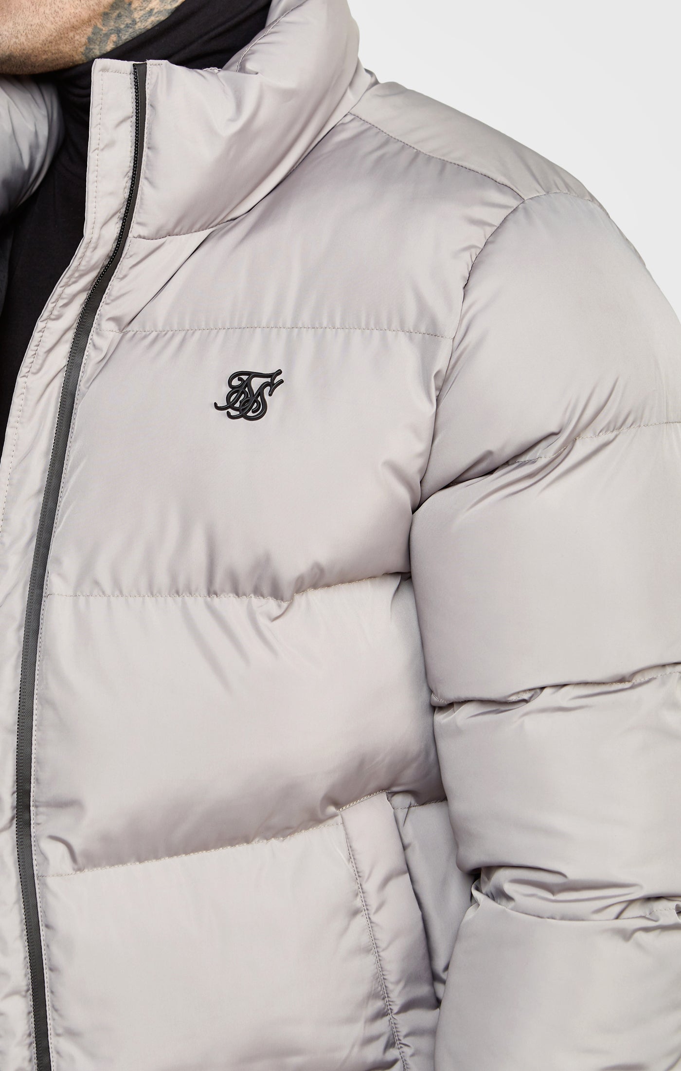 Load image into Gallery viewer, Stone Embossed Logo Bubble Jacket (1)