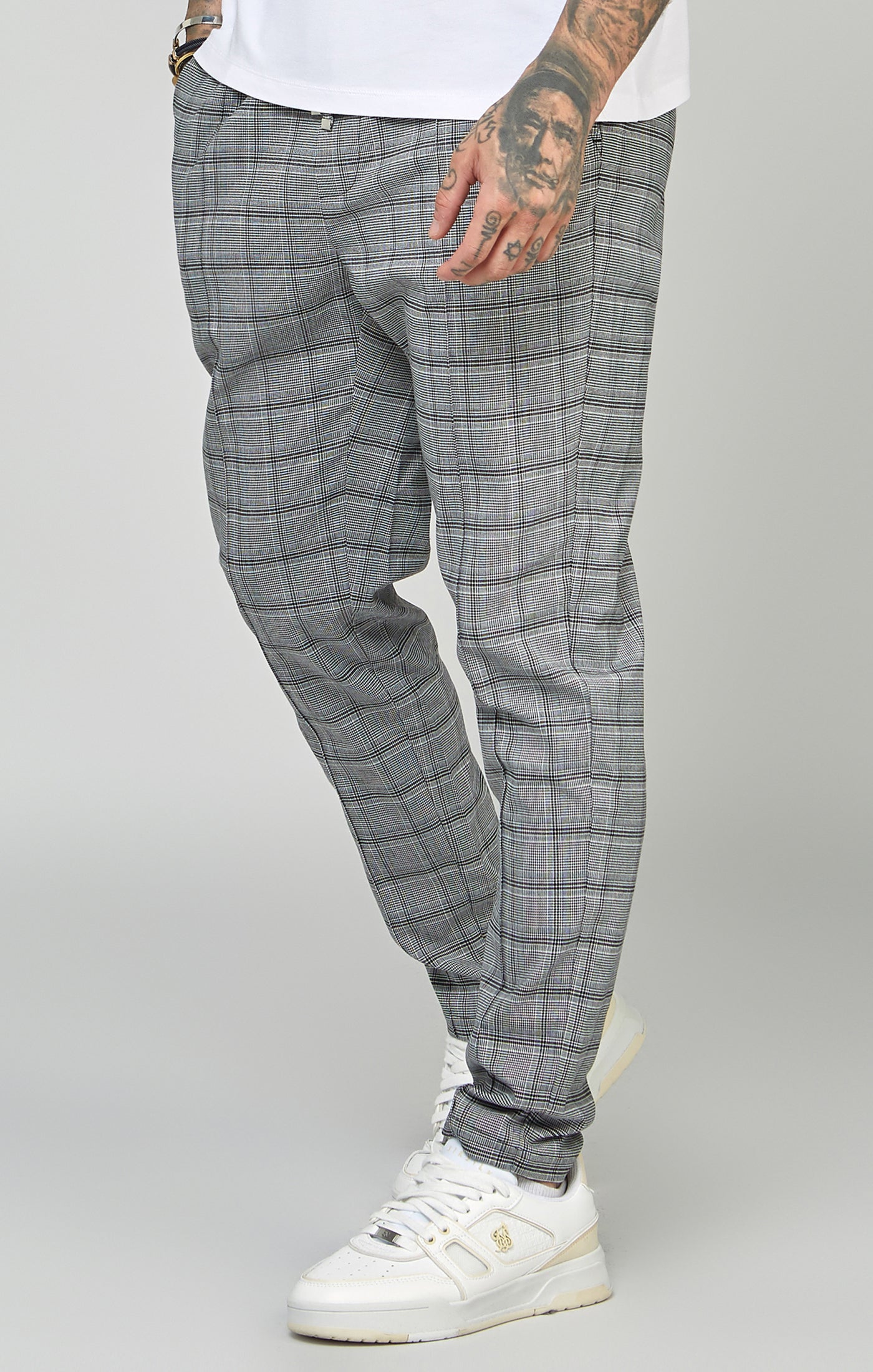 Load image into Gallery viewer, Grey Tapered Fit Smart Woven Joggers
