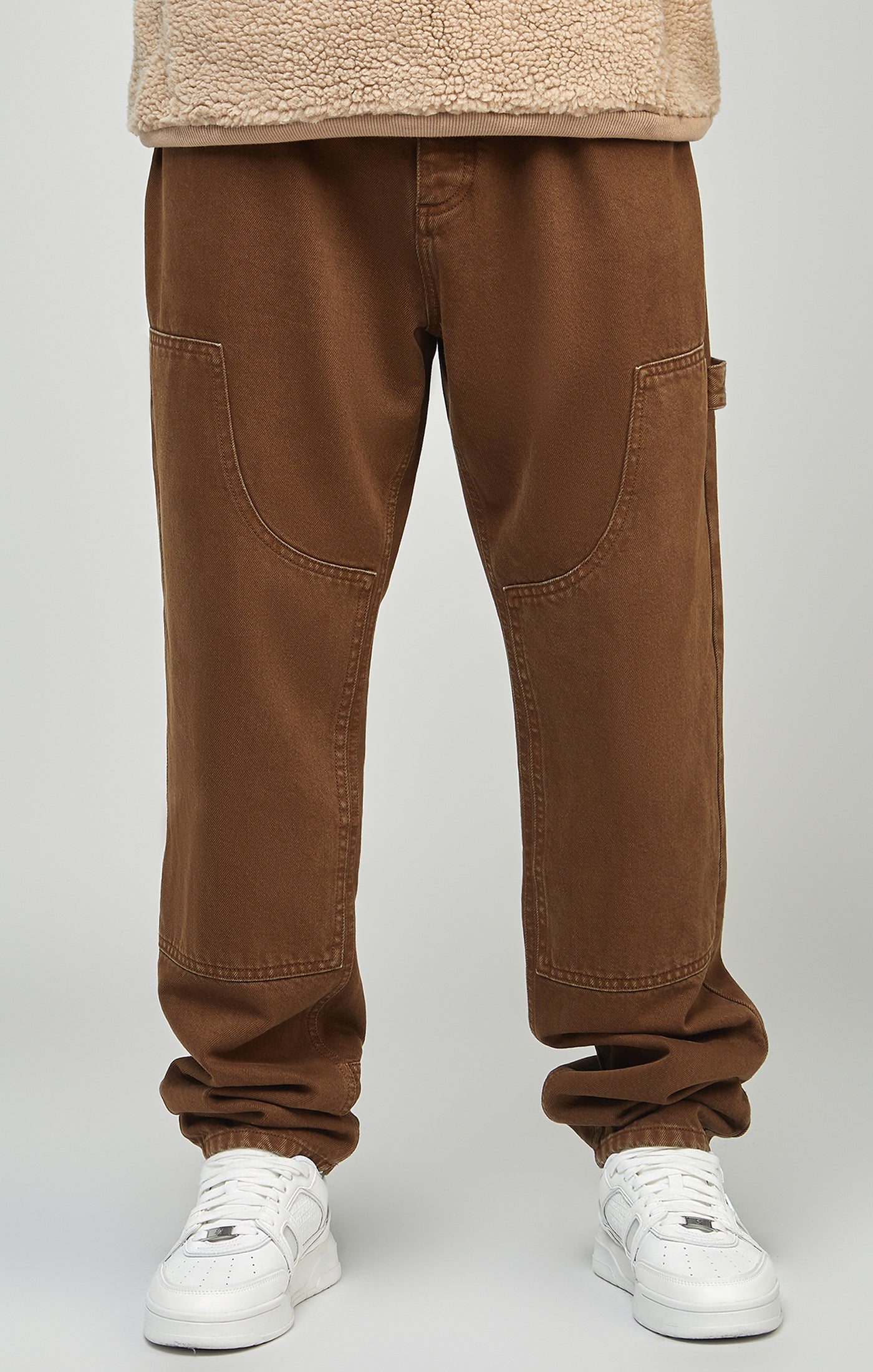 Load image into Gallery viewer, Brown Straight Fit Carpenter Denim (2)