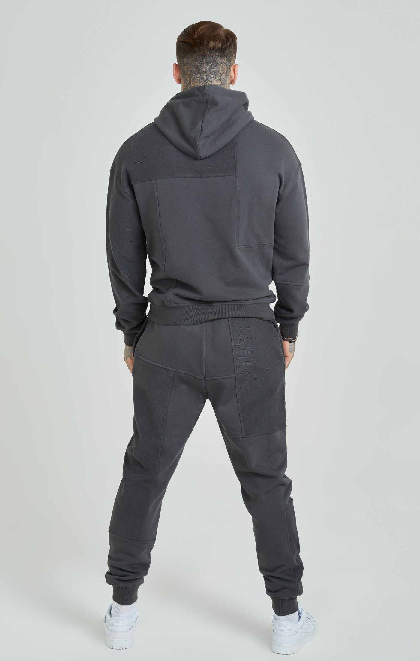 Load image into Gallery viewer, Dark Grey Cut &amp; Sew Joggers (4)