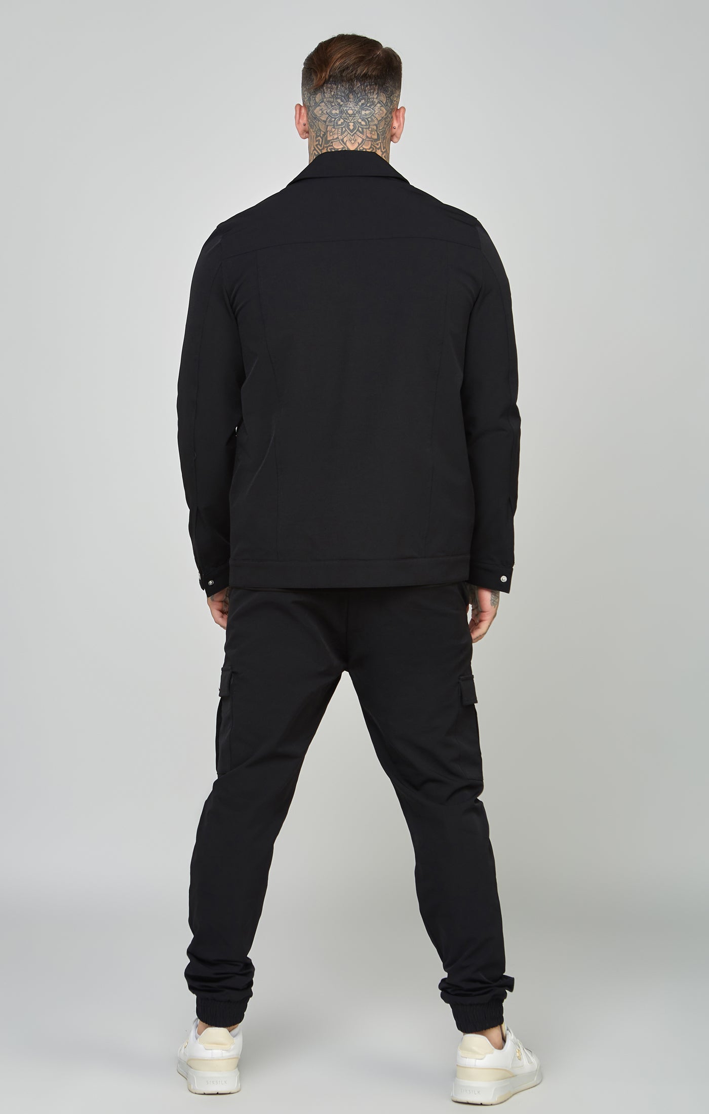 Load image into Gallery viewer, Black Utility Overshirt (4)