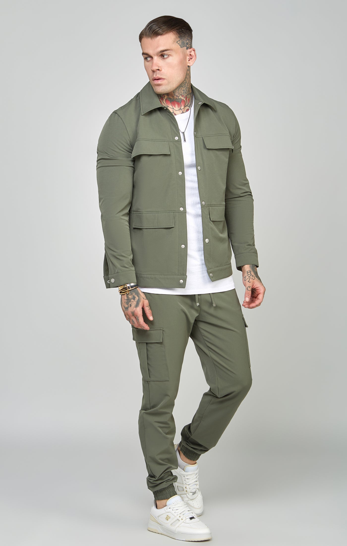 Load image into Gallery viewer, Khaki Utility Cargo Jogger (2)
