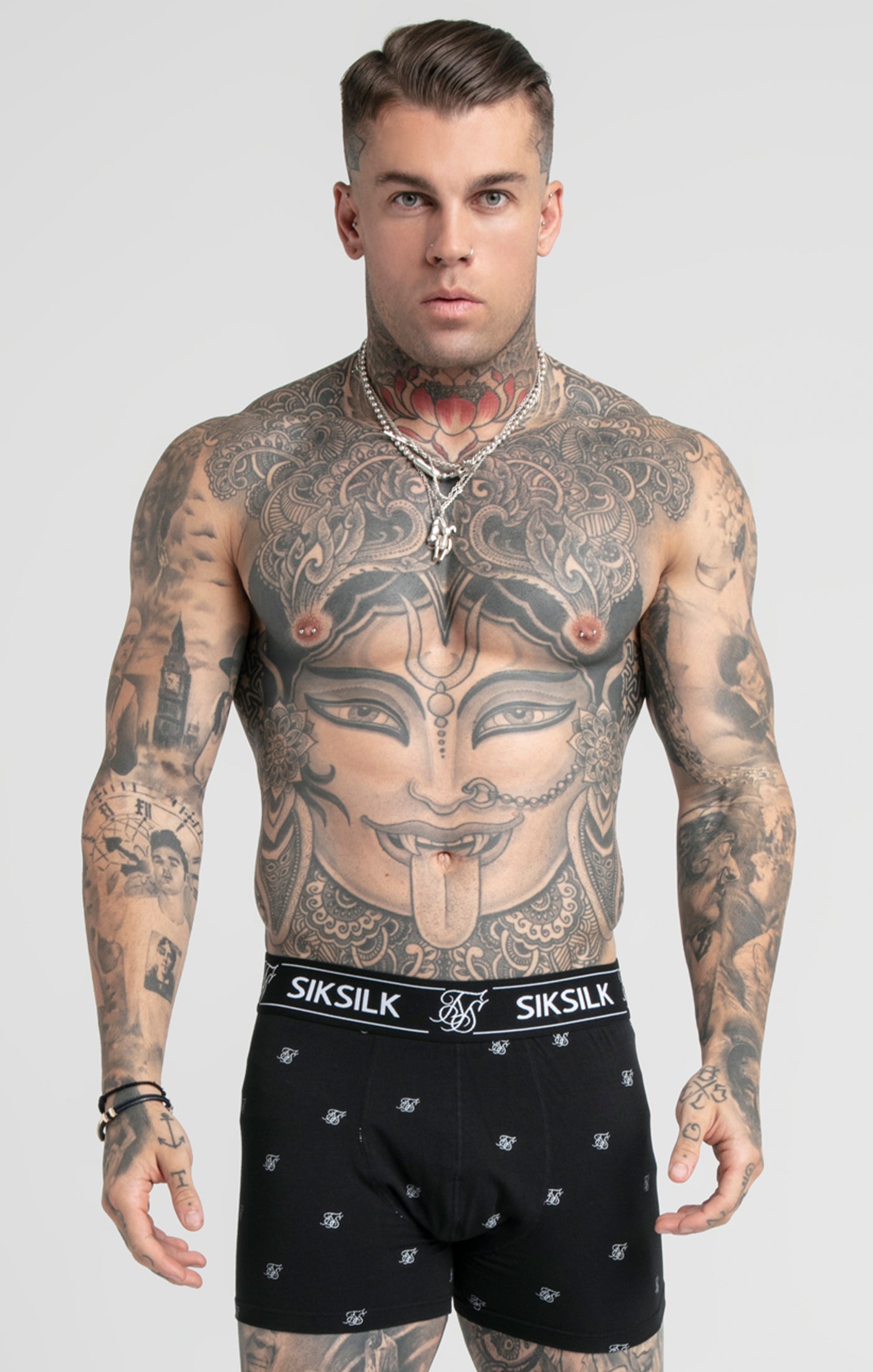 Load image into Gallery viewer, Black 3Pk Logo Boxer (2)