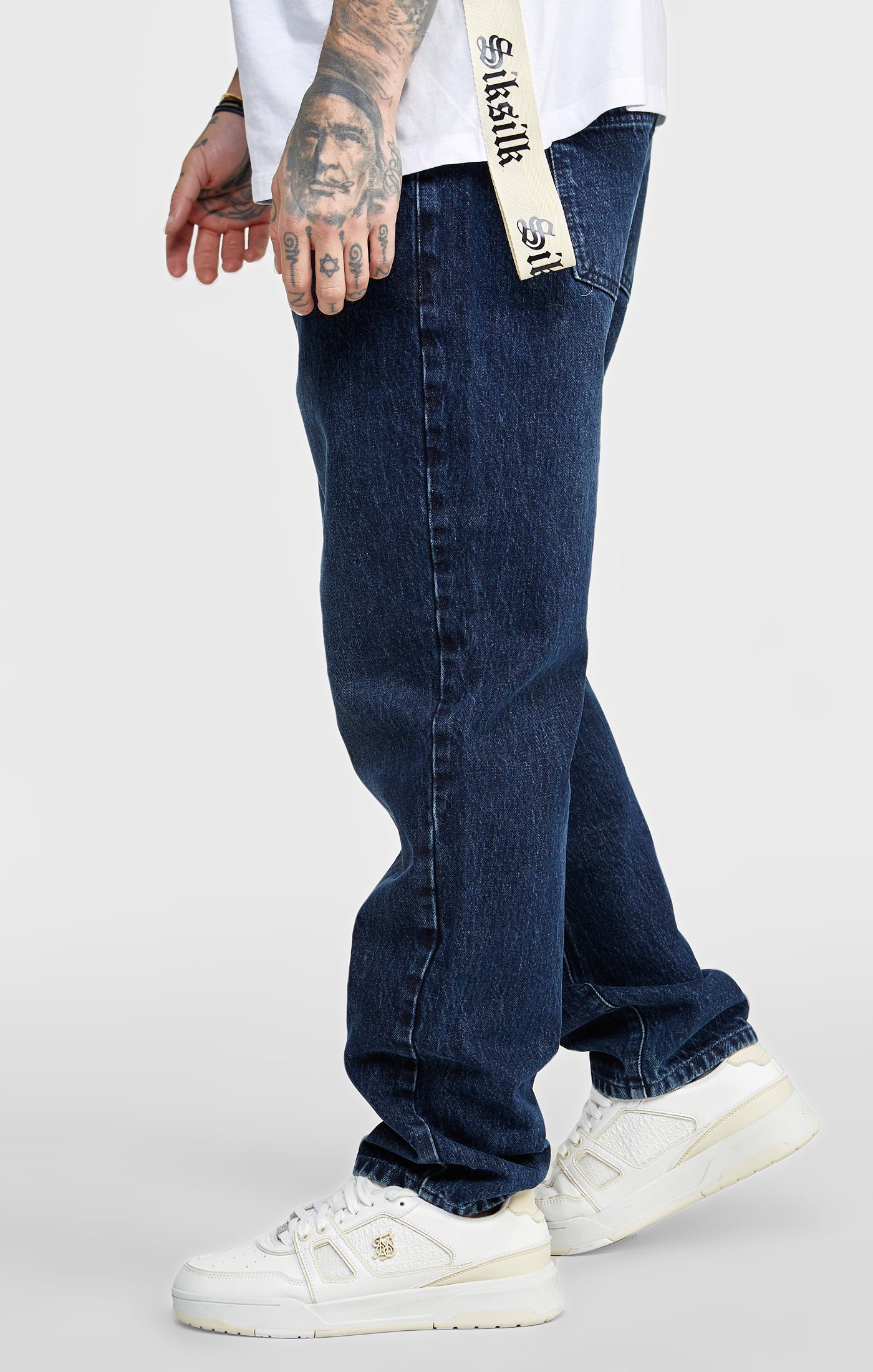 Load image into Gallery viewer, Black Relaxed Denims (1)
