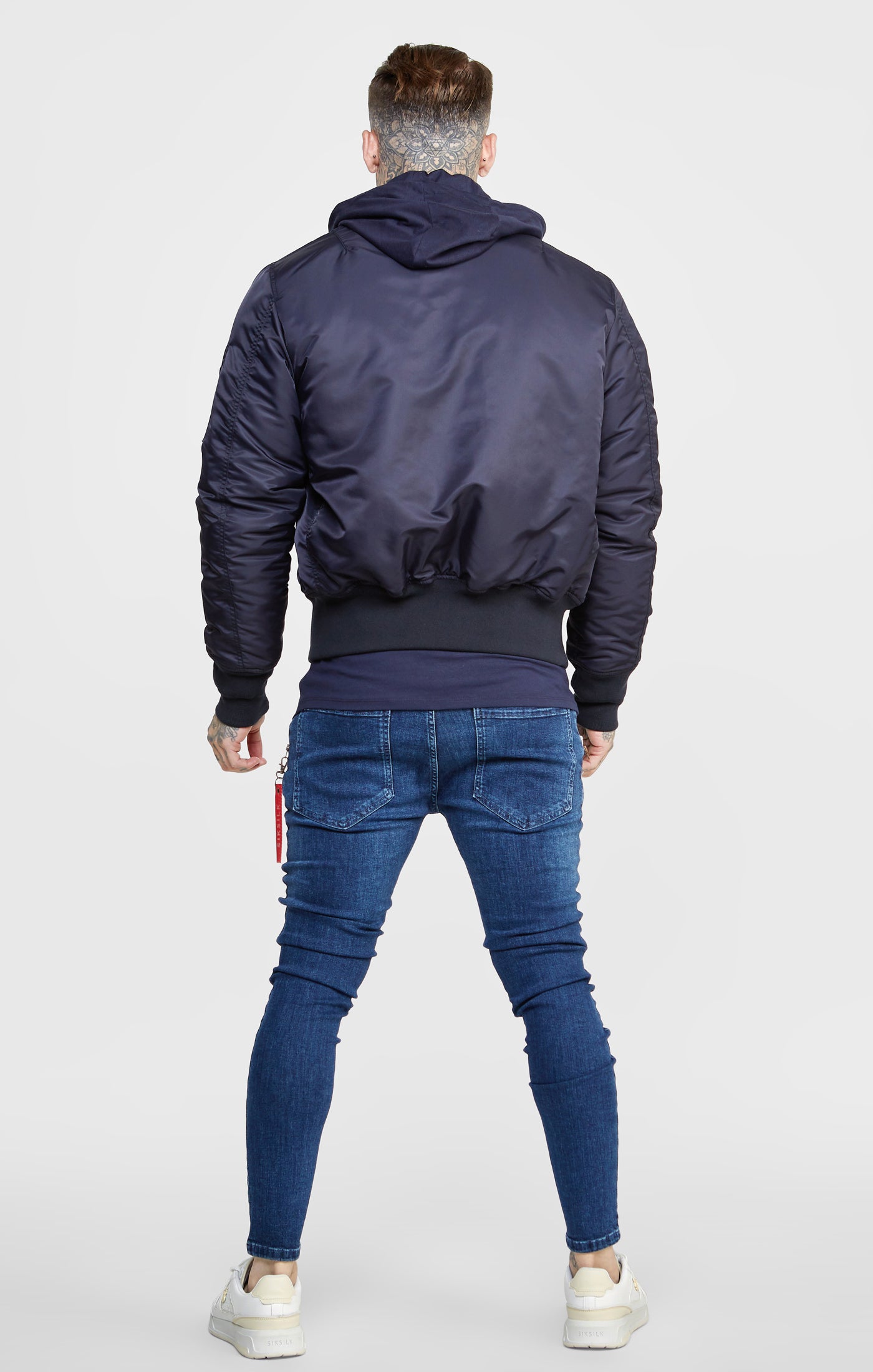 Load image into Gallery viewer, Navy Flight Bomber Jacket (4)