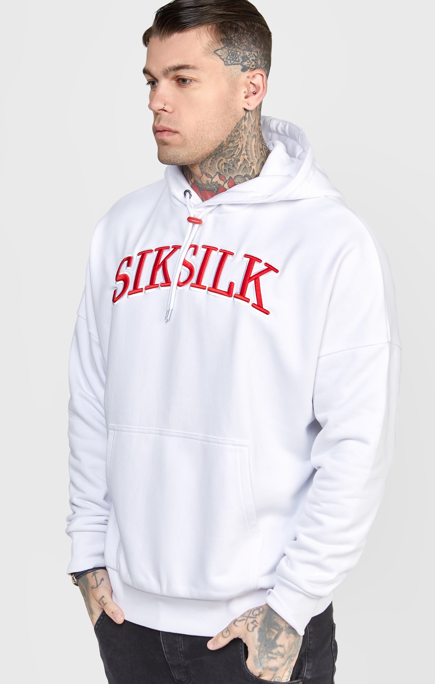 Load image into Gallery viewer, White Logo Oversized Hoodie