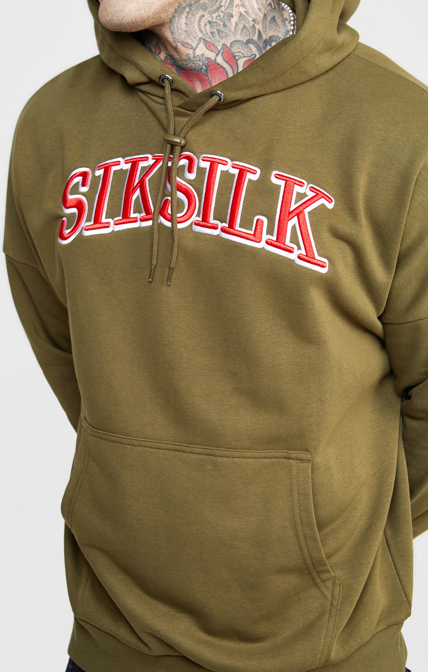 Load image into Gallery viewer, Khaki Logo Oversized Hoodie (1)