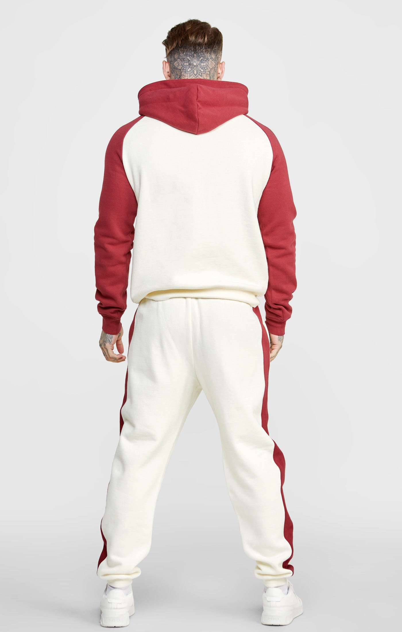 Load image into Gallery viewer, Ecru Relaxed Fit Panelled Jogger (4)