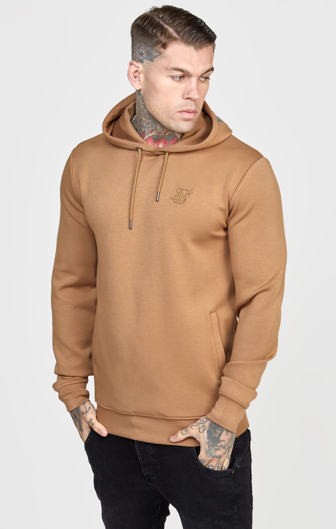 Load image into Gallery viewer, Brown Embroided Hoodie