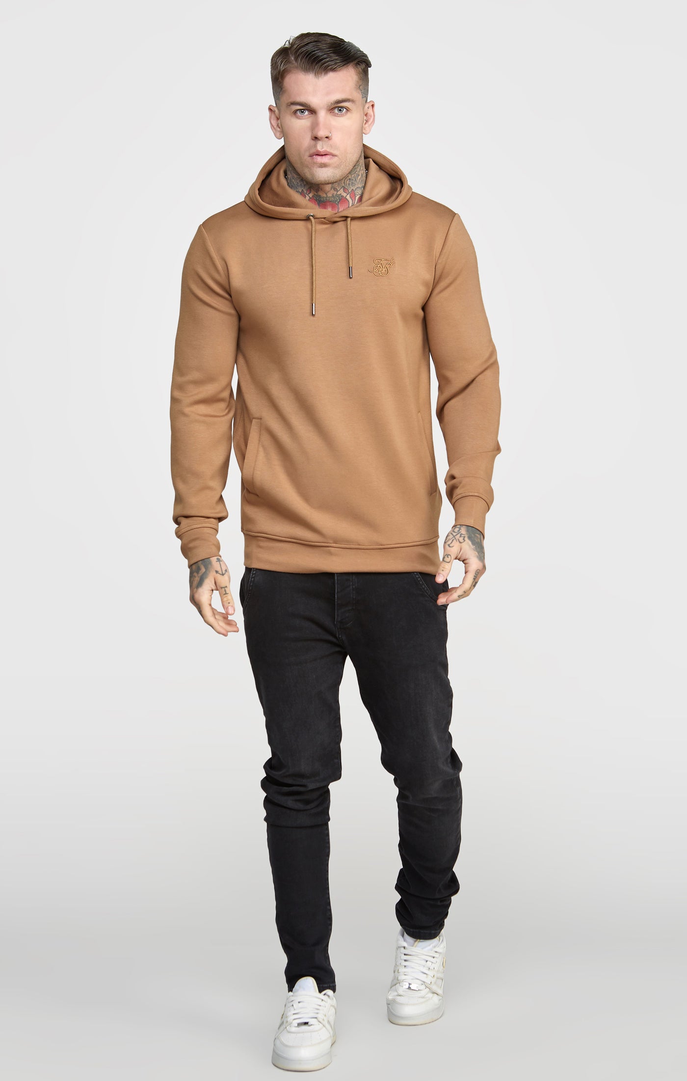 Load image into Gallery viewer, Brown Embroided Hoodie (2)