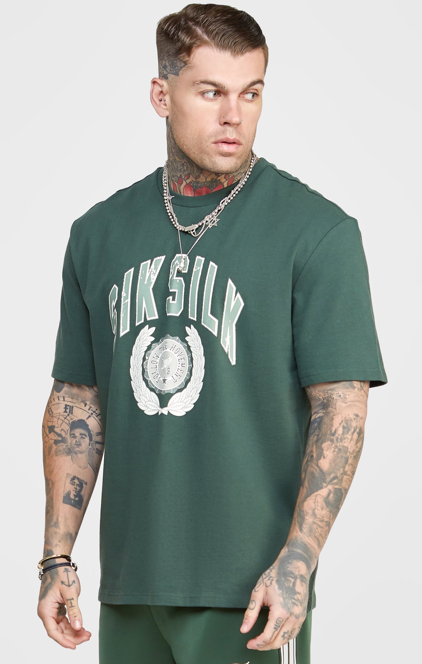 Load image into Gallery viewer, Green Oversized Graphic T-Shirt
