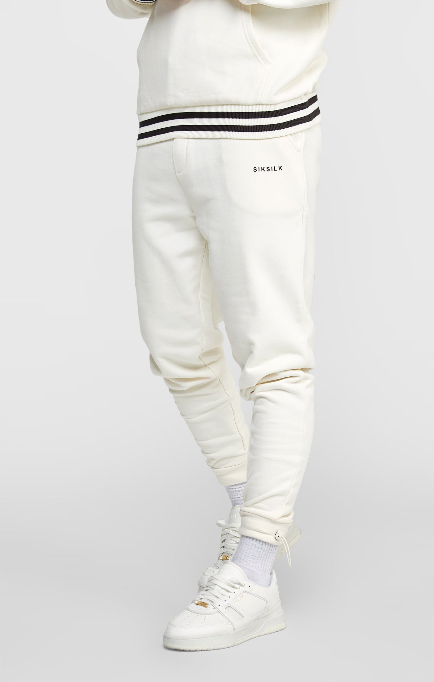 Load image into Gallery viewer, Ecru Jogger W Stripe Waistband