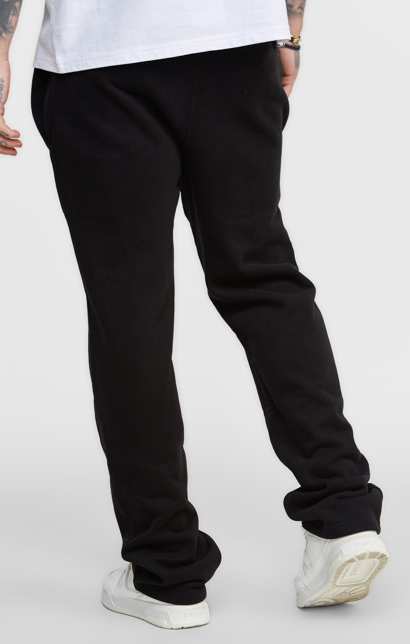 Load image into Gallery viewer, Black Open Cuff Jogger Pant (3)