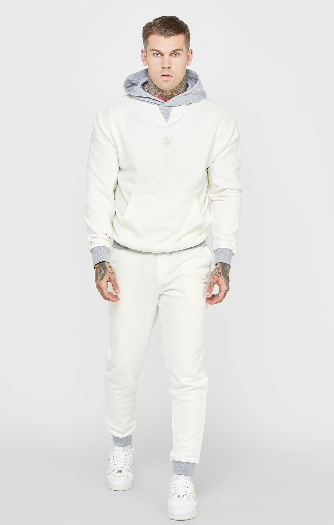 Load image into Gallery viewer, Ecru Contrast Waistband Jogger (2)
