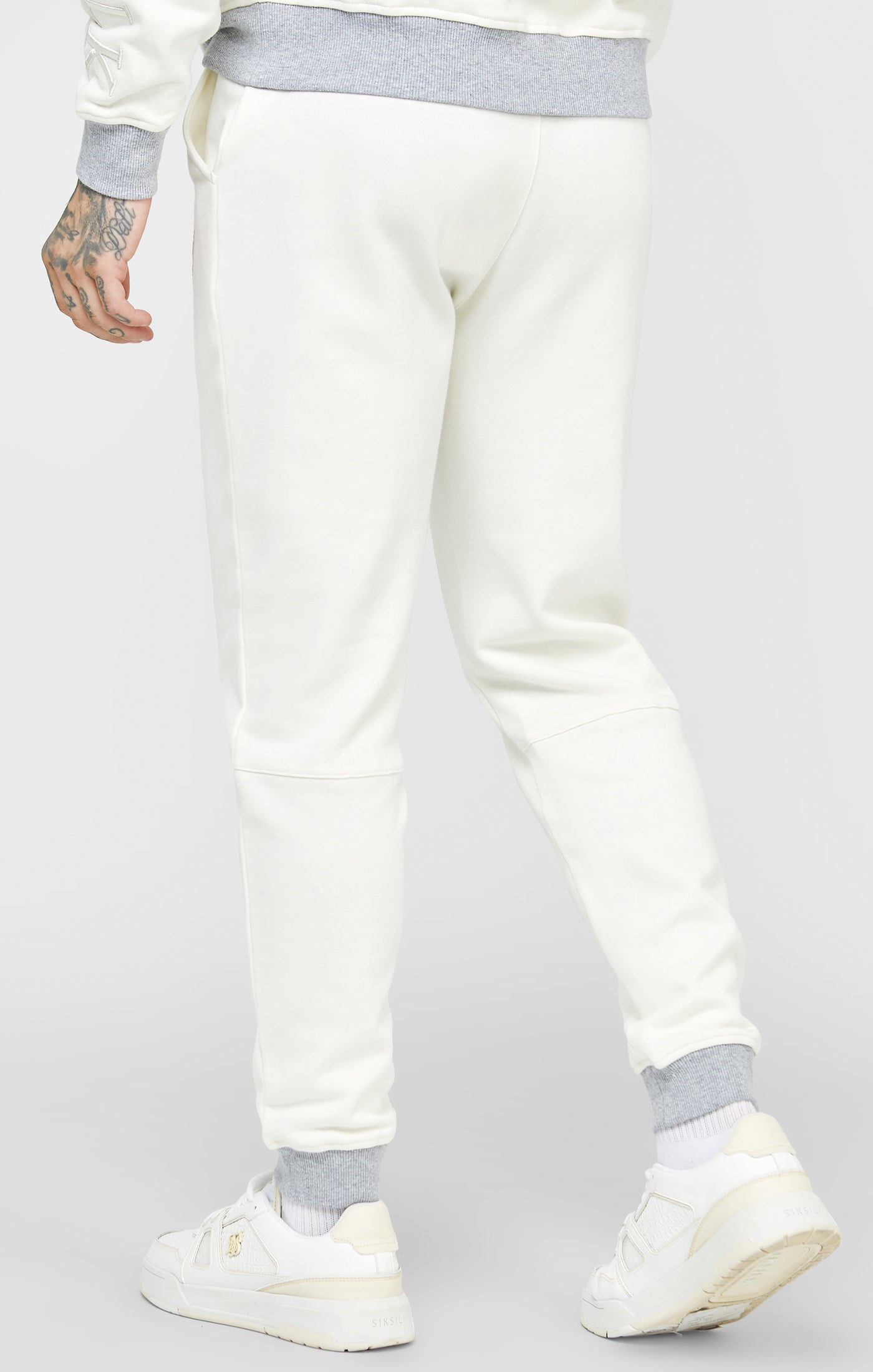 Load image into Gallery viewer, Ecru Contrast Waistband Jogger (3)