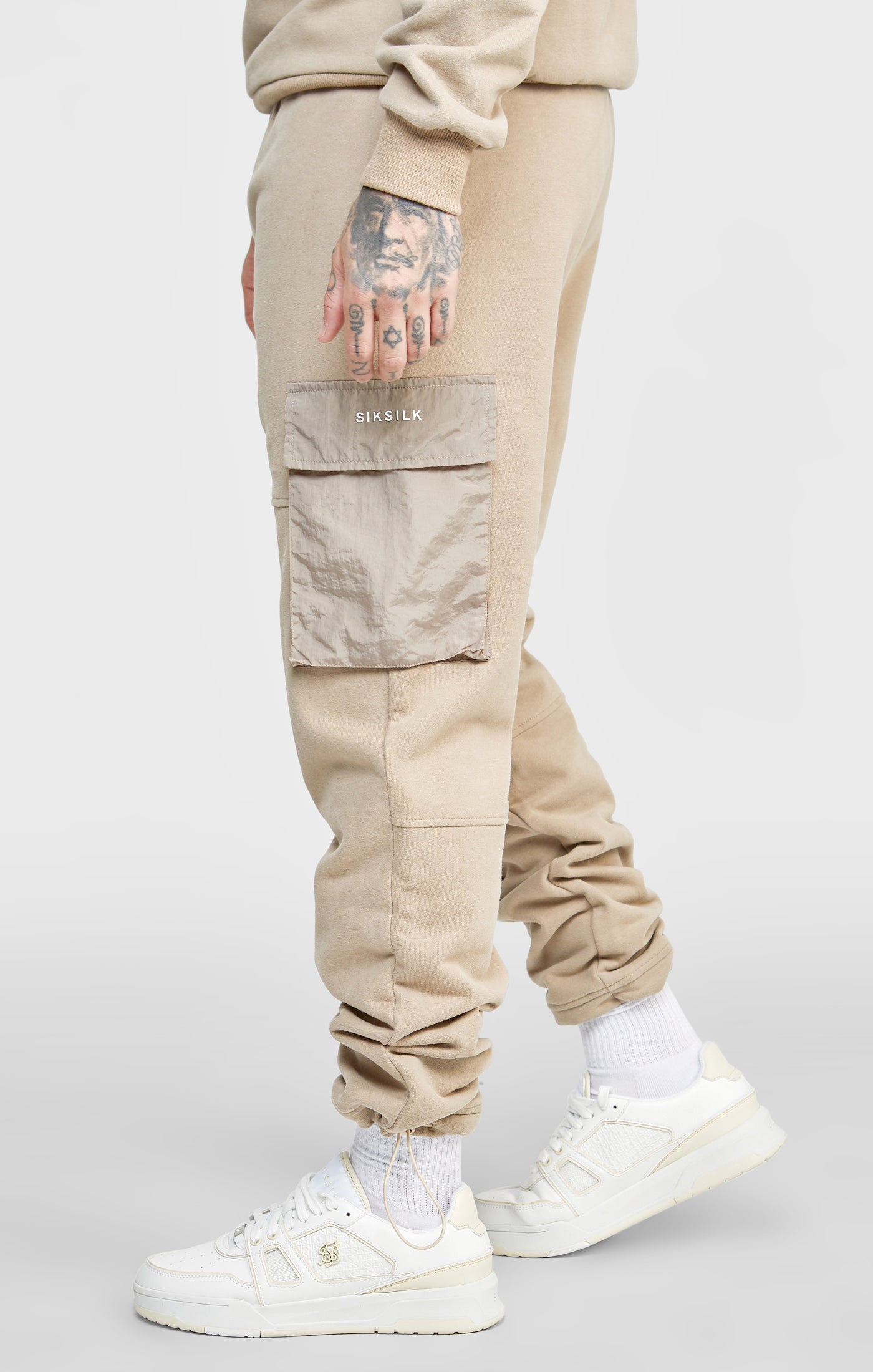 Load image into Gallery viewer, Tan Contrast Pocket Cargo Pant (1)