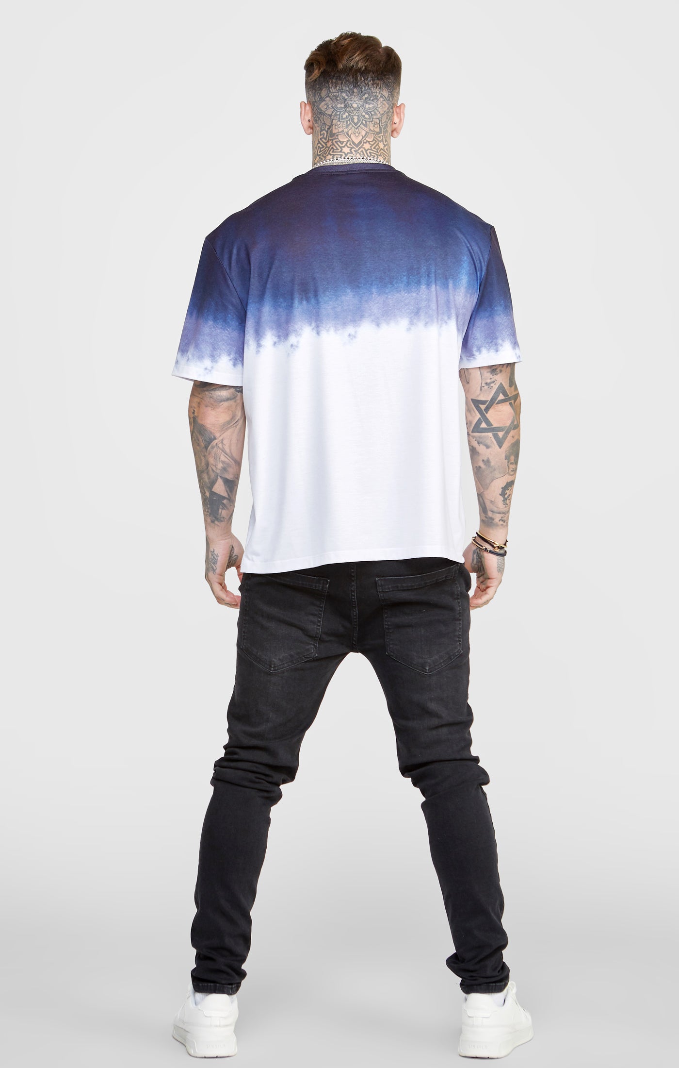 Load image into Gallery viewer, Navy Graphic Fade T-Shirt (4)