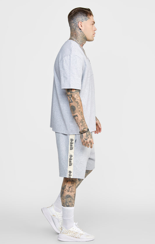 Grey Cut And Sew Oversized T-Shirt