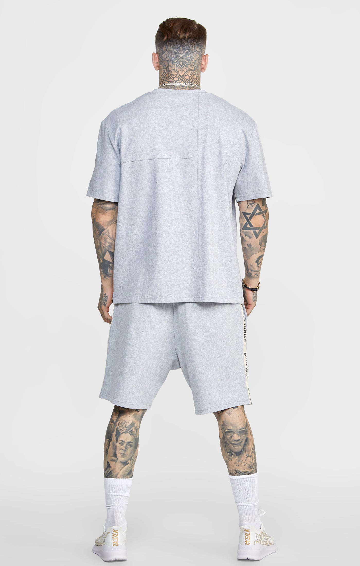 Load image into Gallery viewer, Grey Cut And Sew Oversized T-Shirt (4)