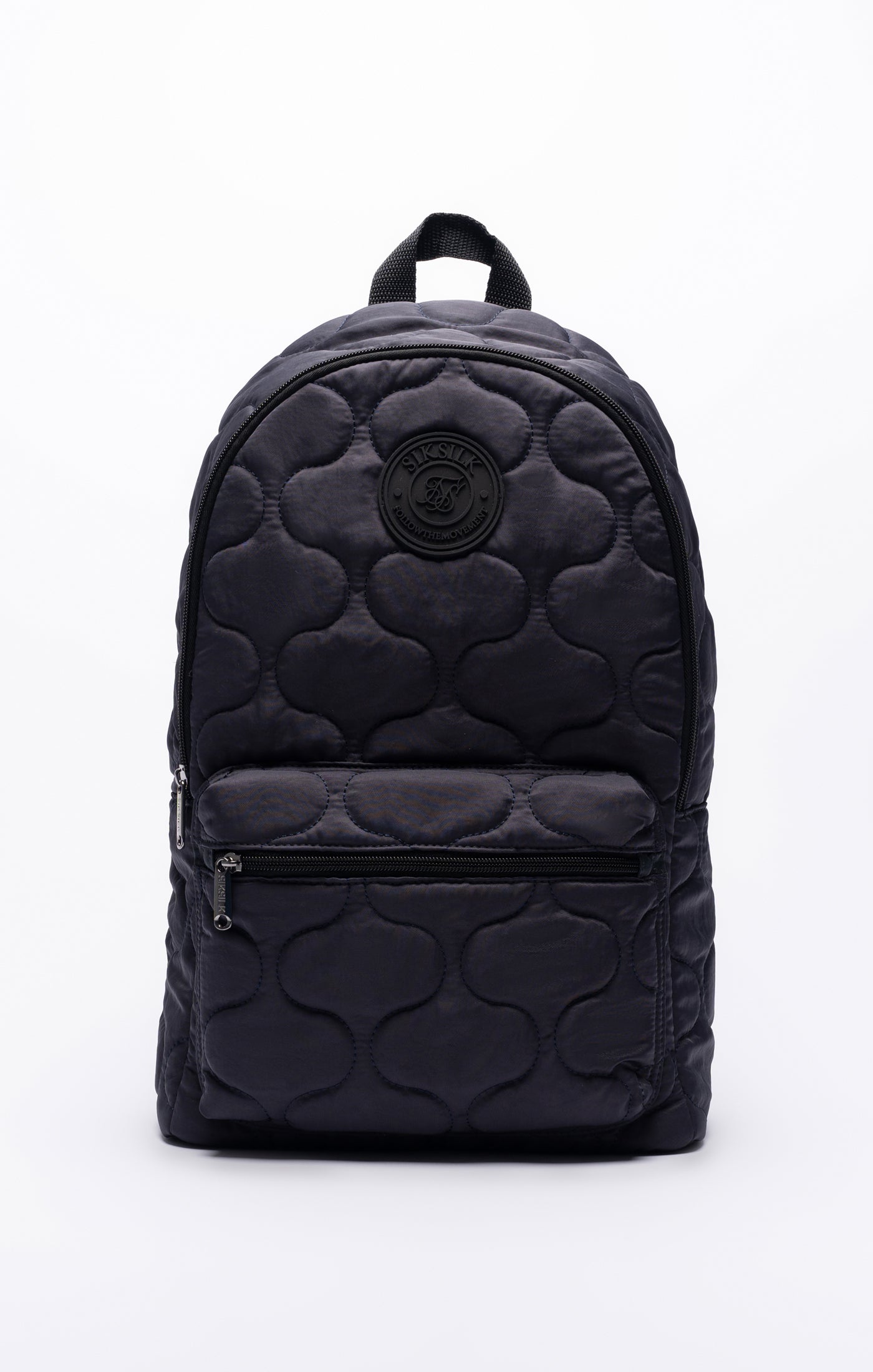Load image into Gallery viewer, Charcoal Quilted Backpack