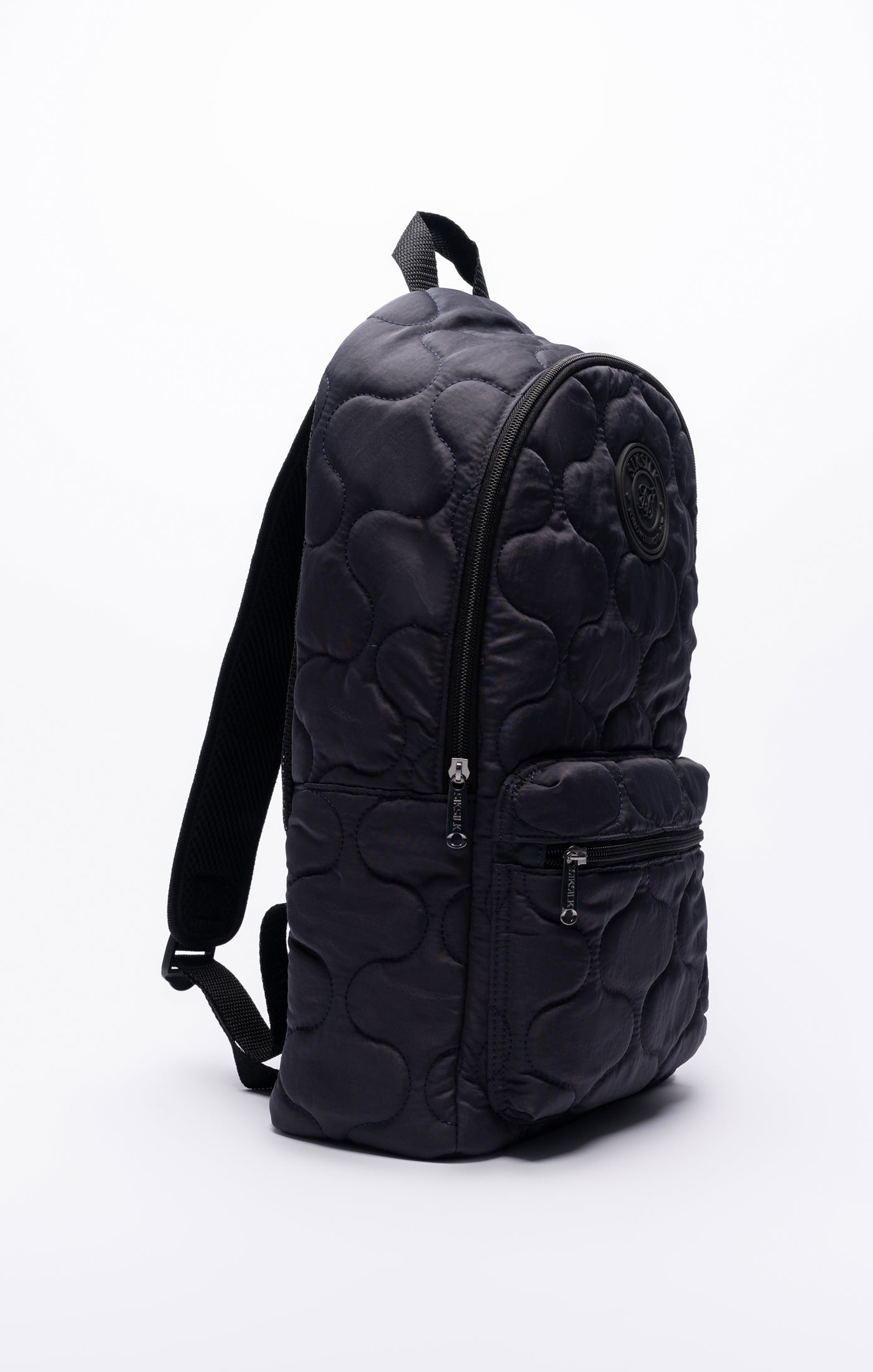 Load image into Gallery viewer, Charcoal Quilted Backpack (1)
