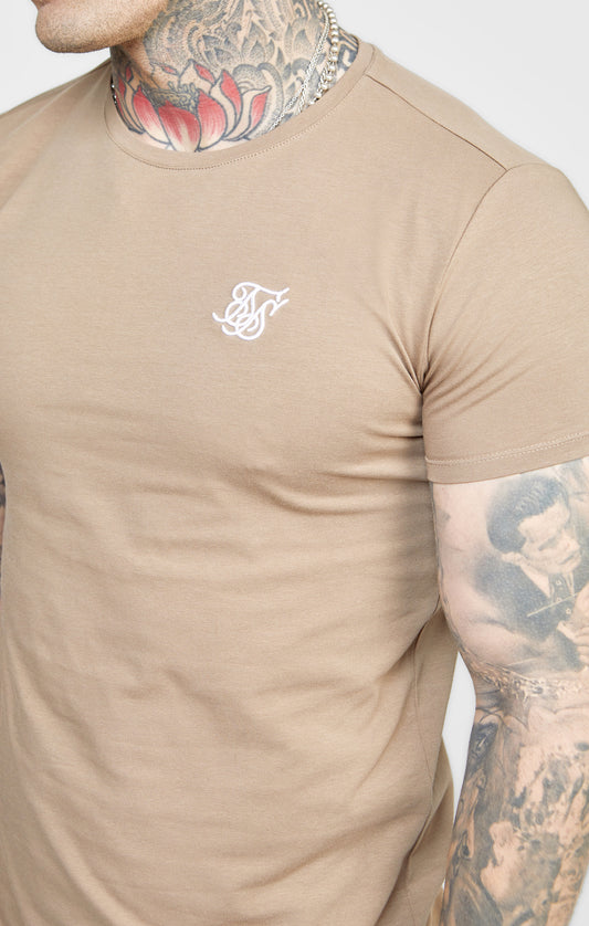 Khaki Twin Pack Muscle Fit T-Shirt
