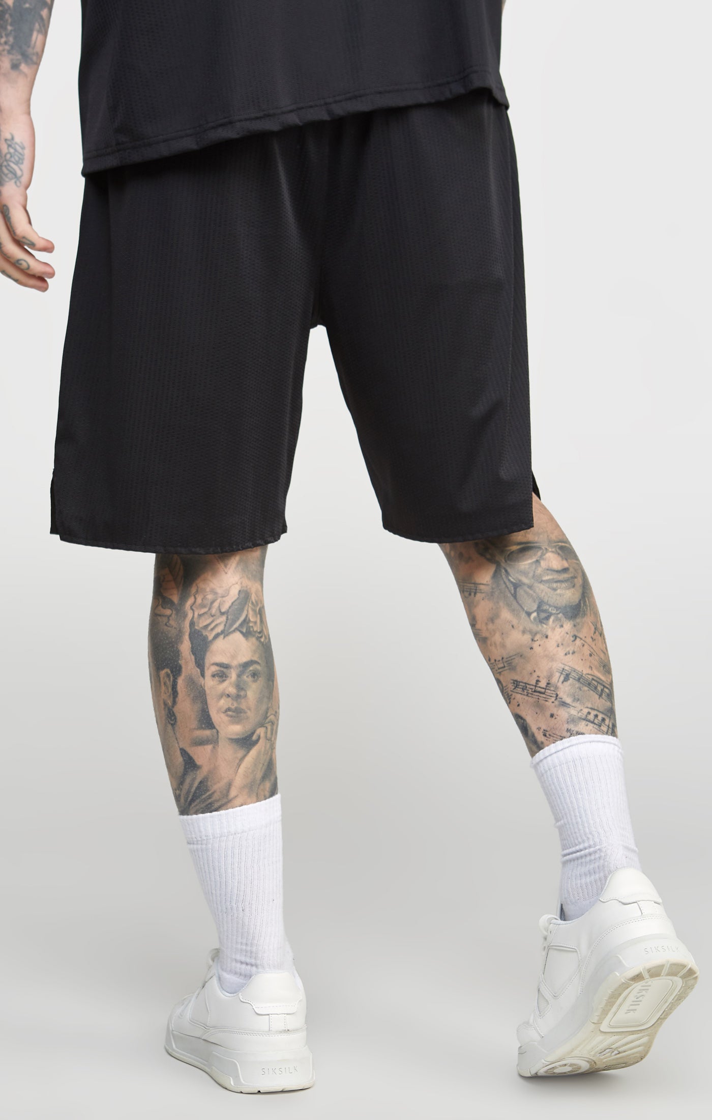 Load image into Gallery viewer, Black Mesh Loose Fit Short (3)