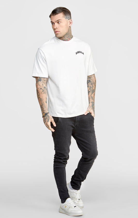 White Graphic Oversized T-Shirt