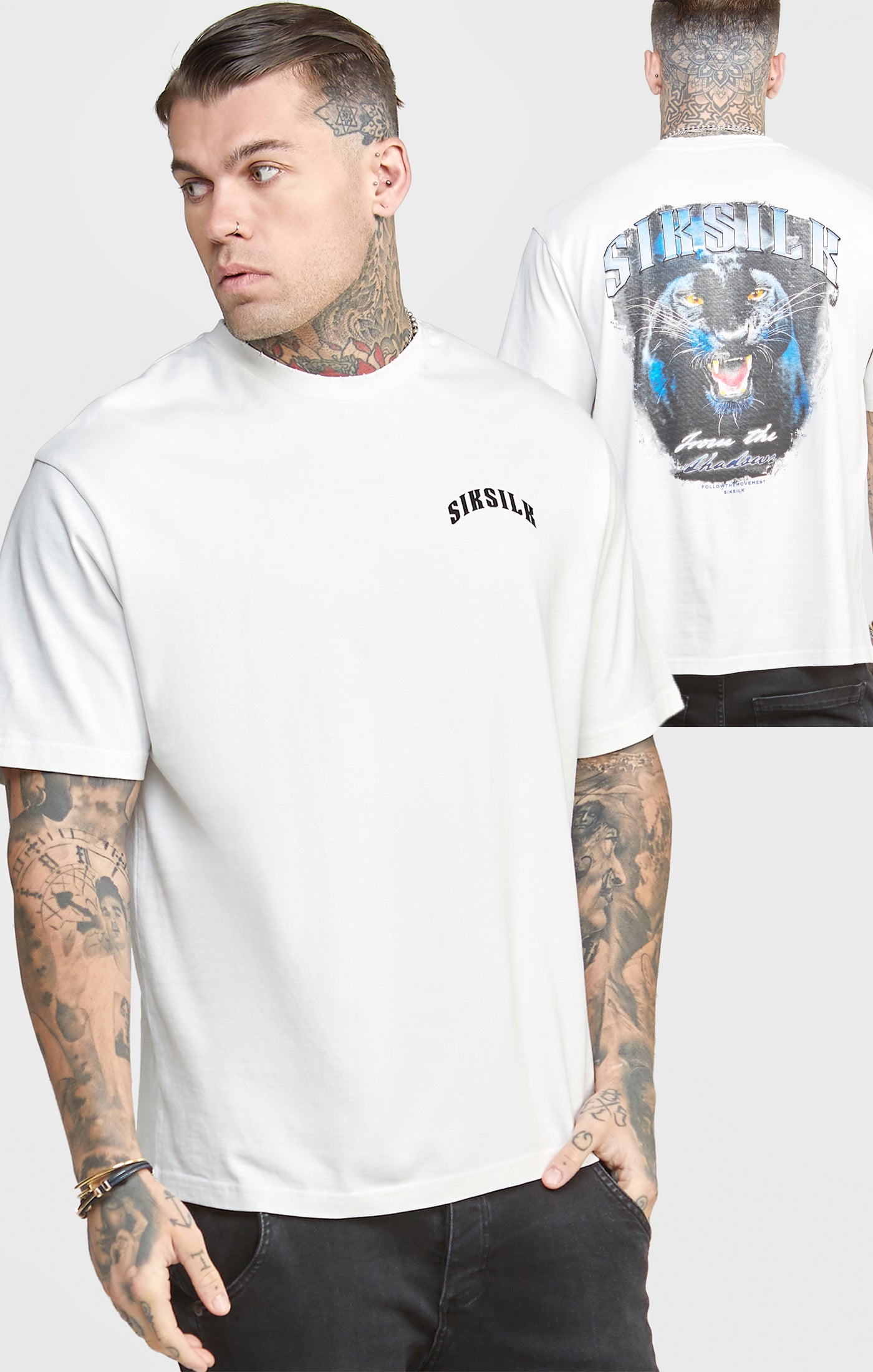 Load image into Gallery viewer, White Graphic Oversized T-Shirt