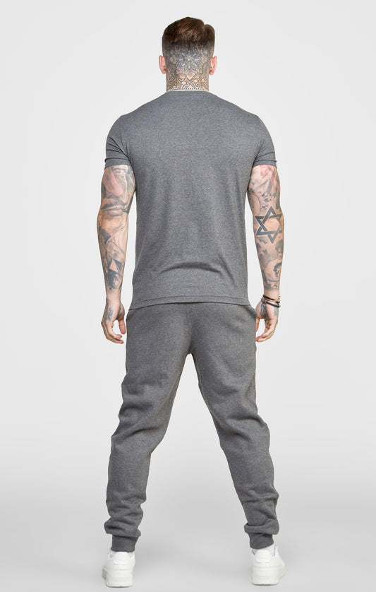 Dark Grey Essential Muscle Fit T-Shirt