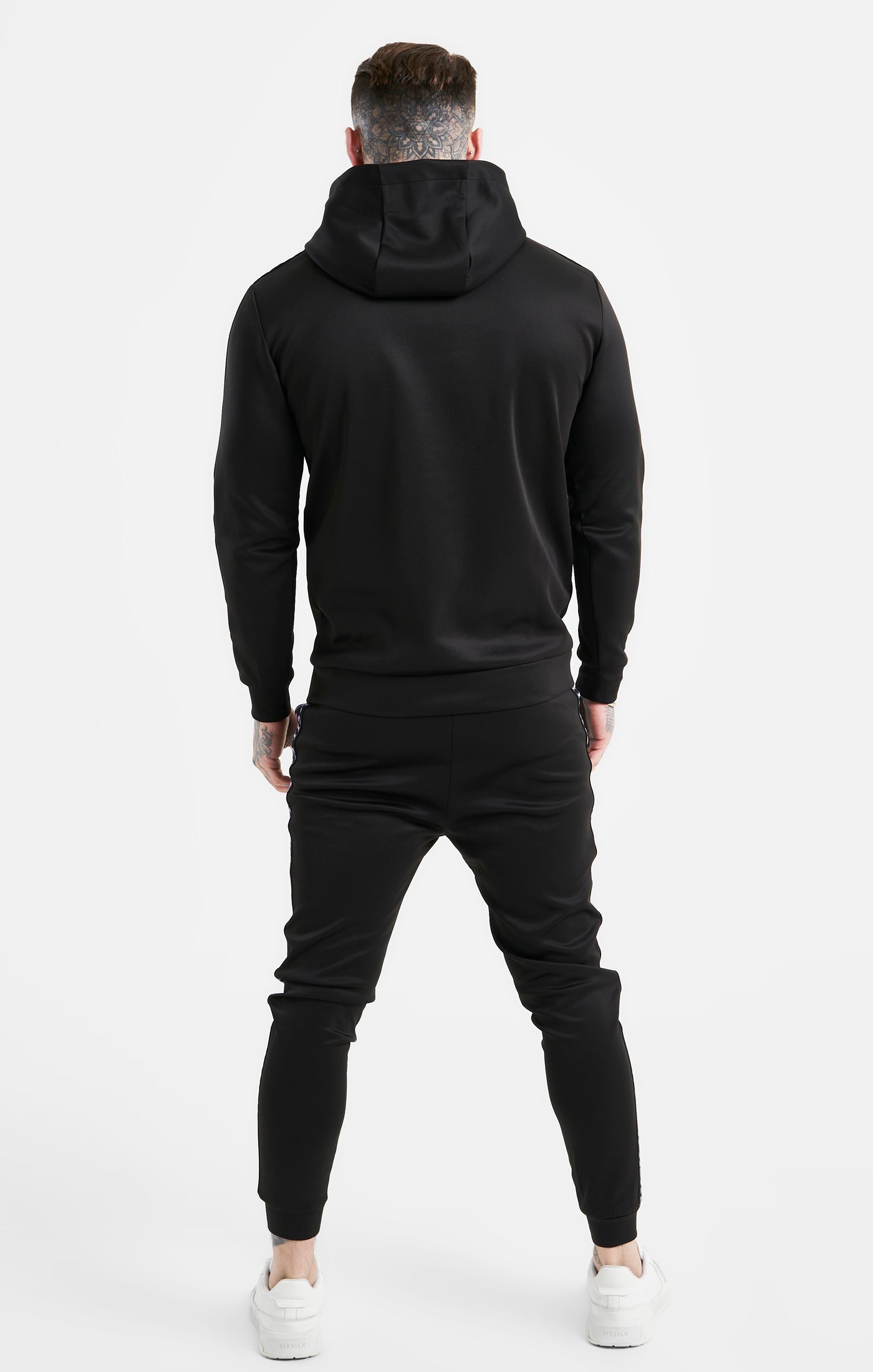 Load image into Gallery viewer, Black Taped Overhead Hoodie (4)