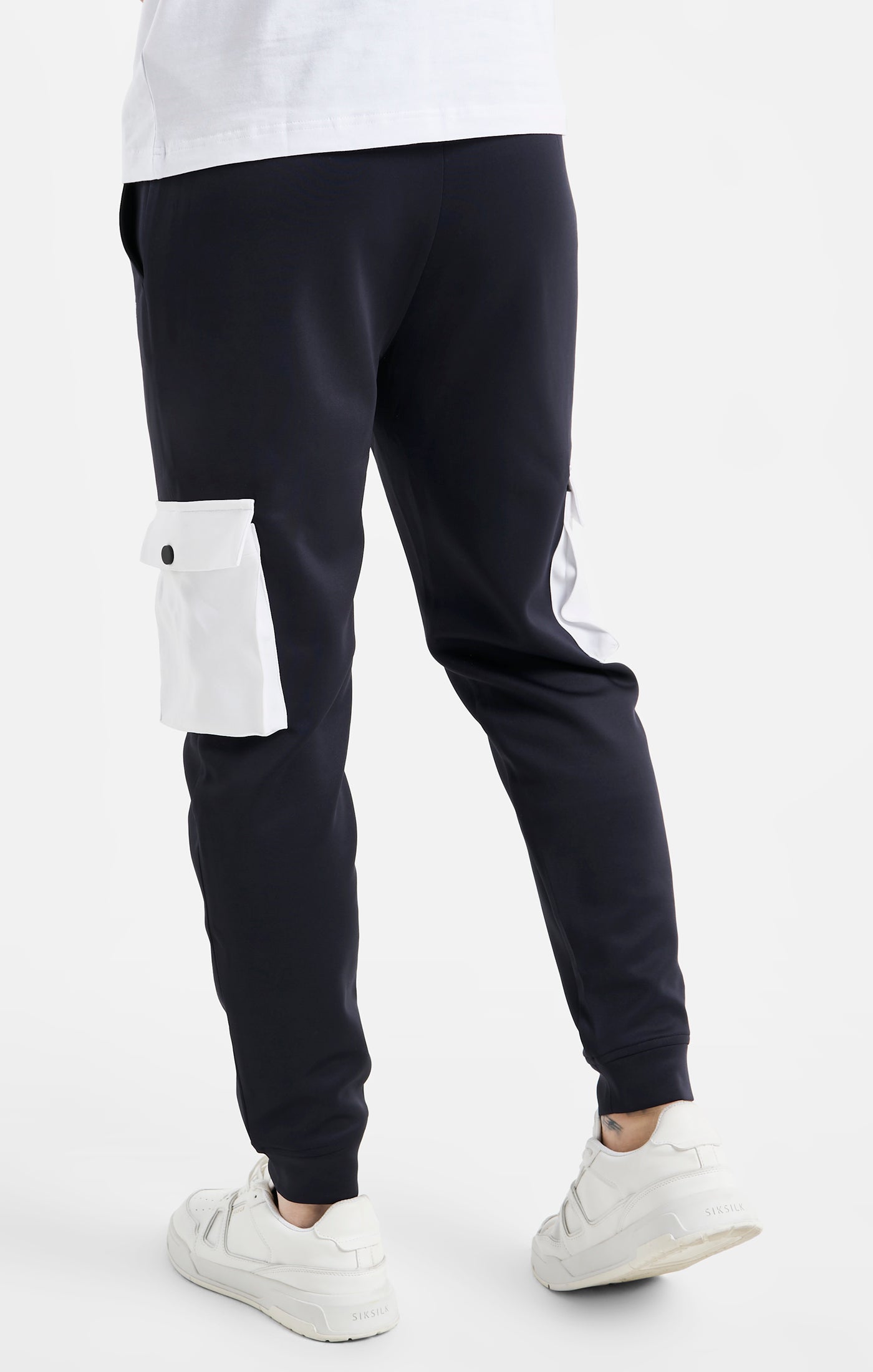 Load image into Gallery viewer, Navy Cargo Jogger (3)