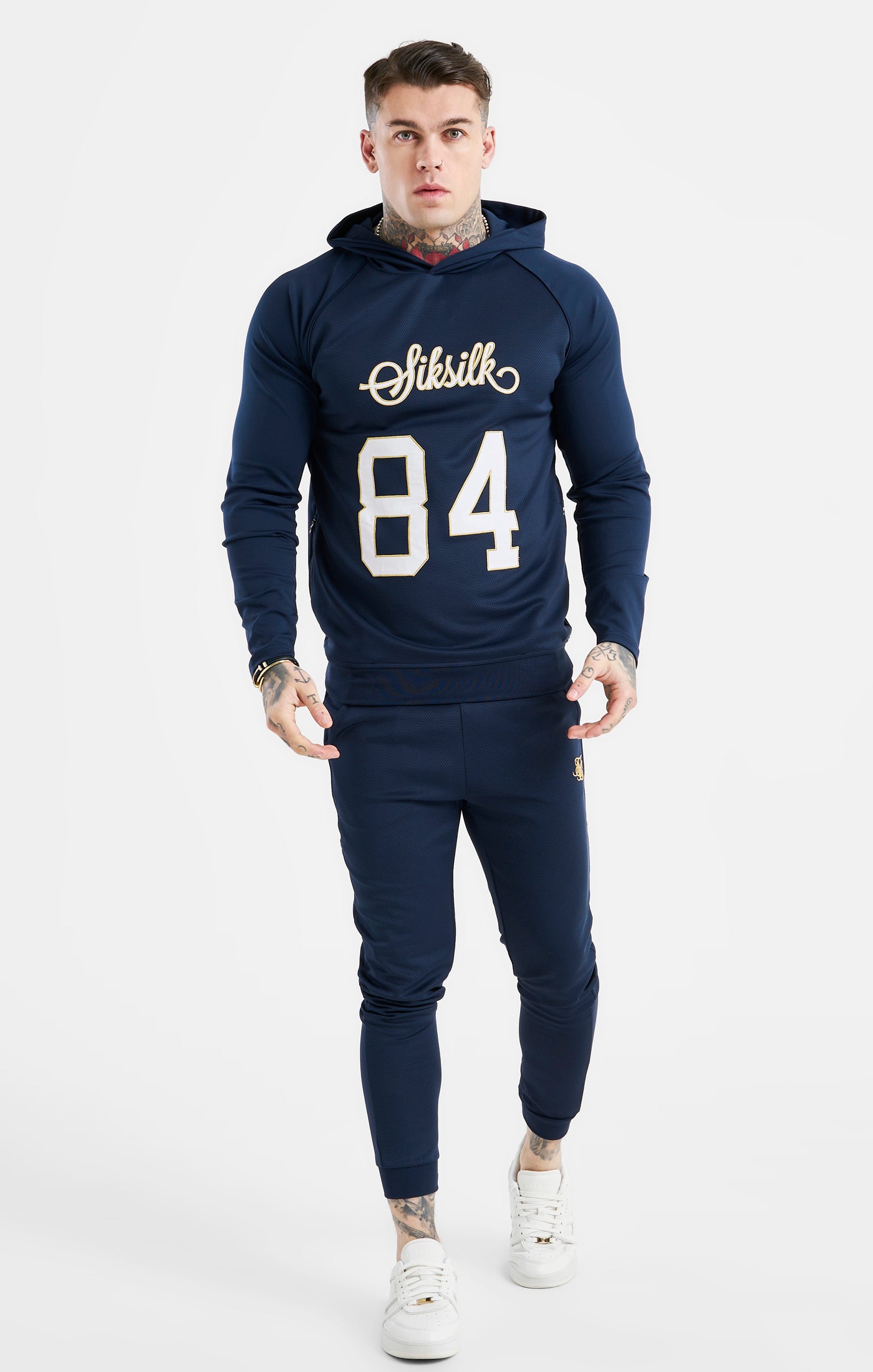 Load image into Gallery viewer, Navy Collegiate Jogger (2)