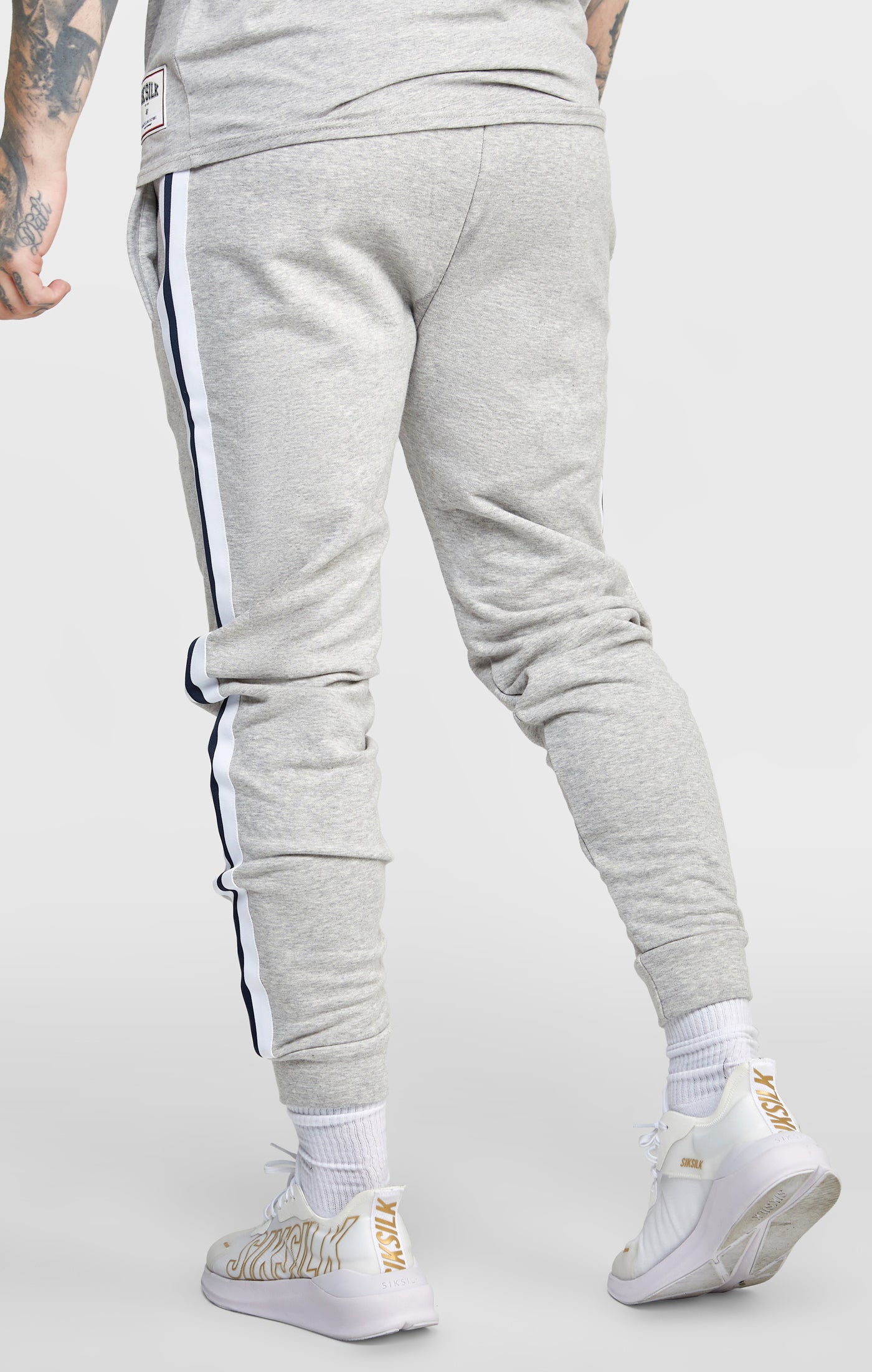 Load image into Gallery viewer, Grey Marl Collegiate Jogger (3)