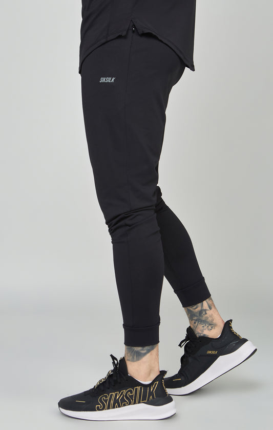Black Sports Muscle Fit Track Pant