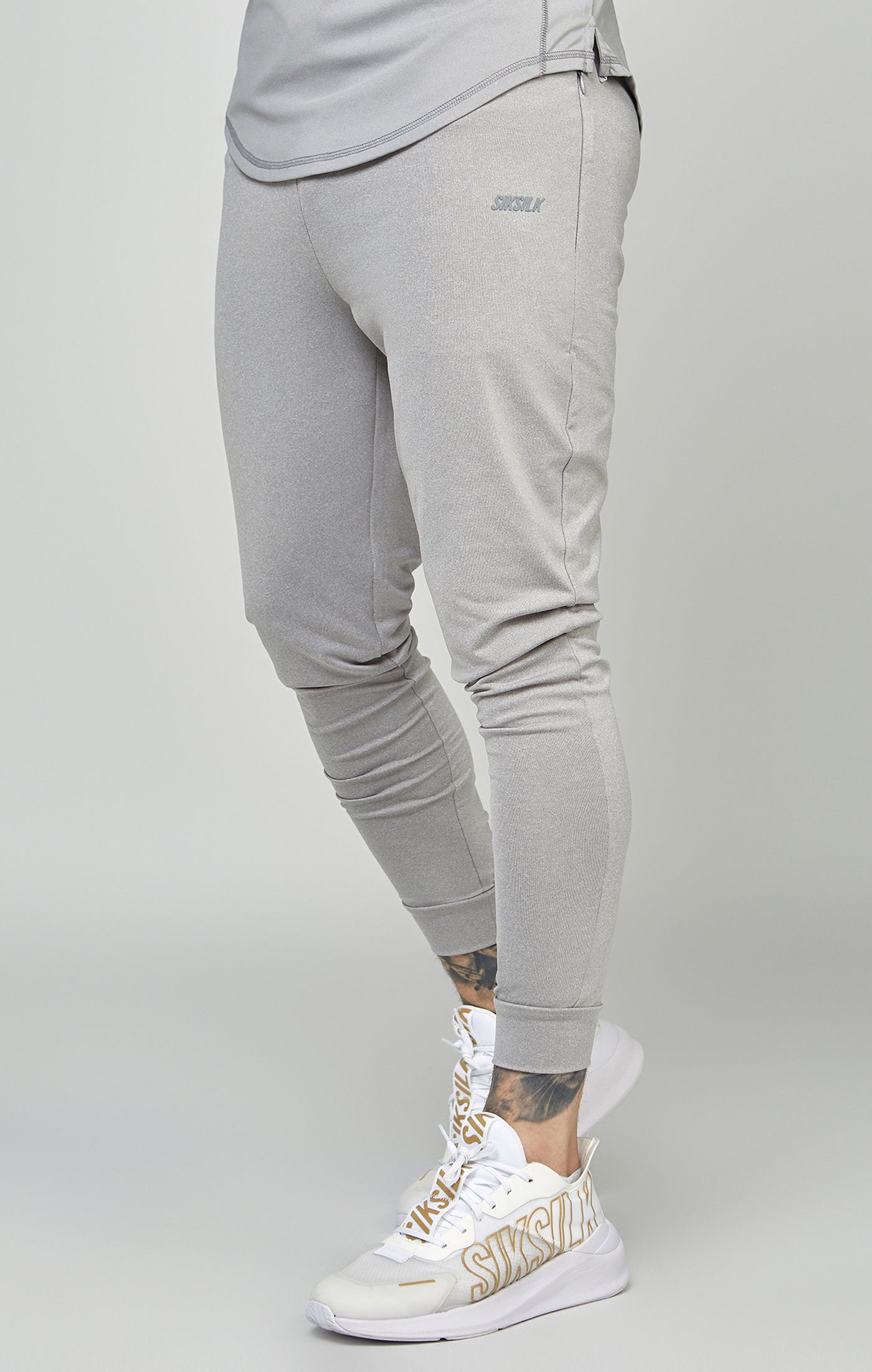 Load image into Gallery viewer, Grey Sports Muscle Fit Track Pant