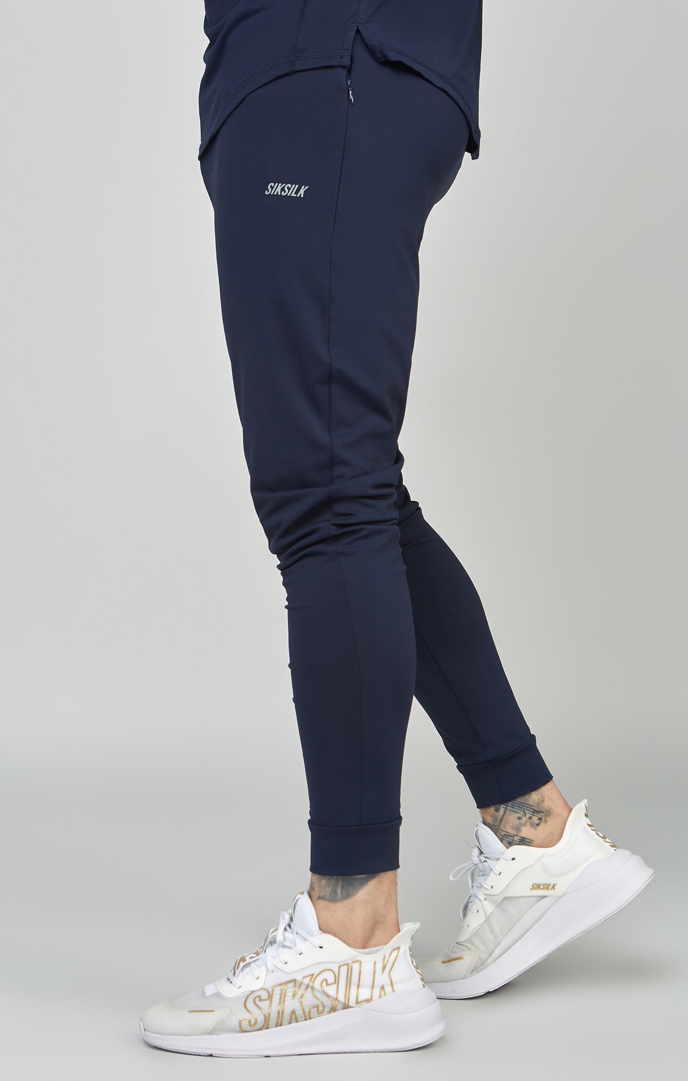 Load image into Gallery viewer, Navy Sports Muscle Fit Track Pant (1)