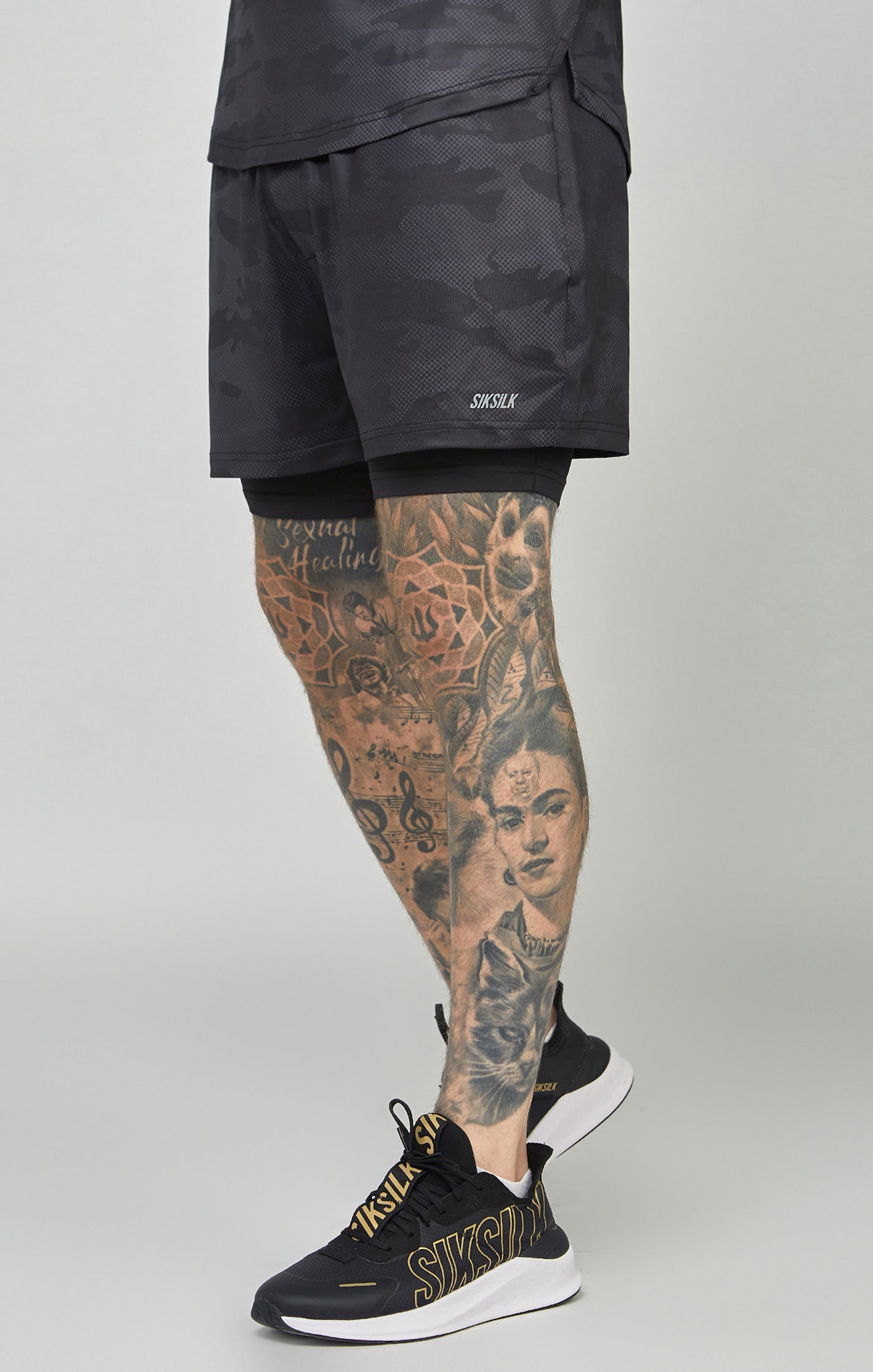 Load image into Gallery viewer, Camo Sports Dual Layer Short