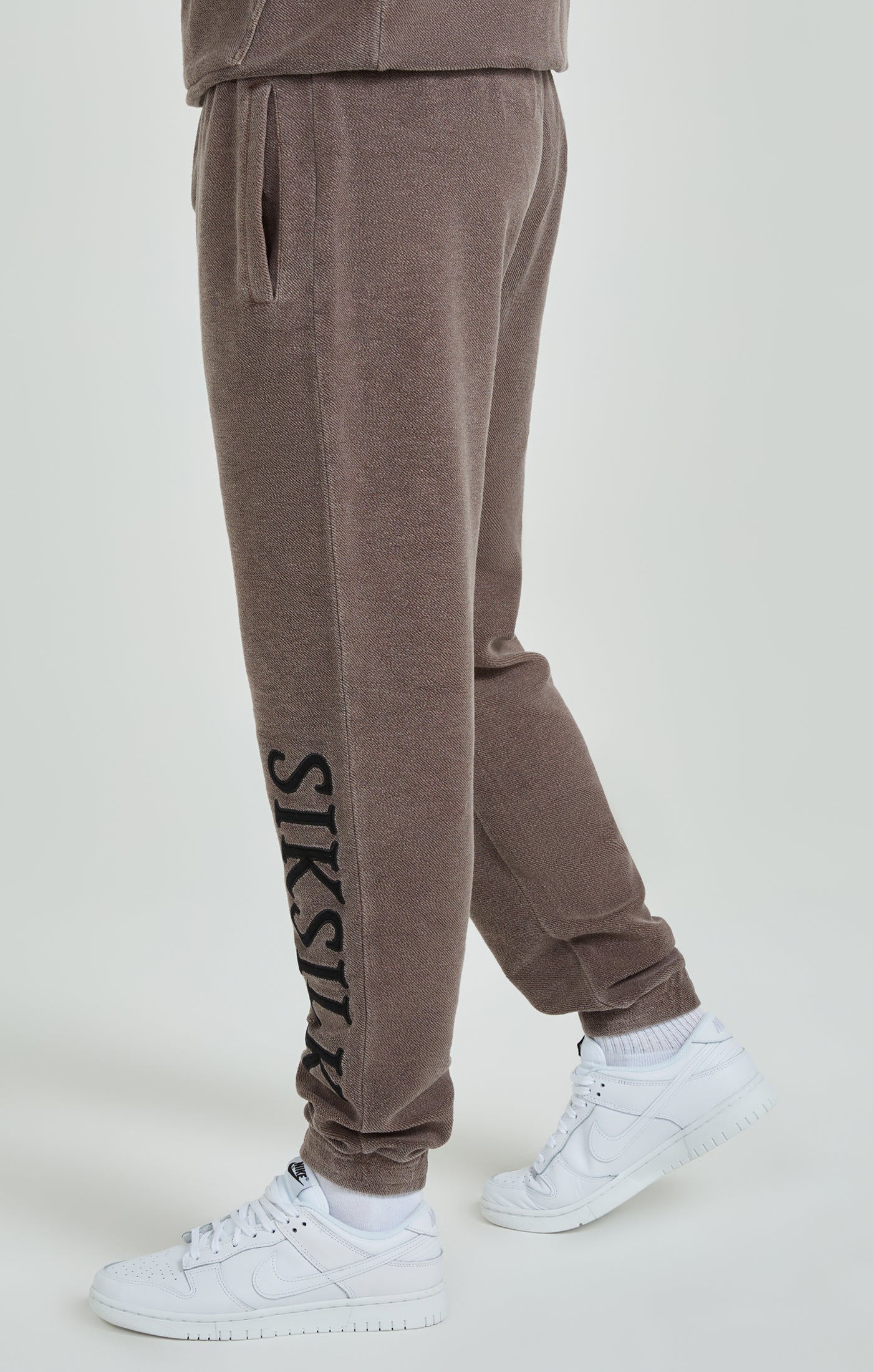 Load image into Gallery viewer, Brown Heavyweight Loopback Relaxed Joggers (2)