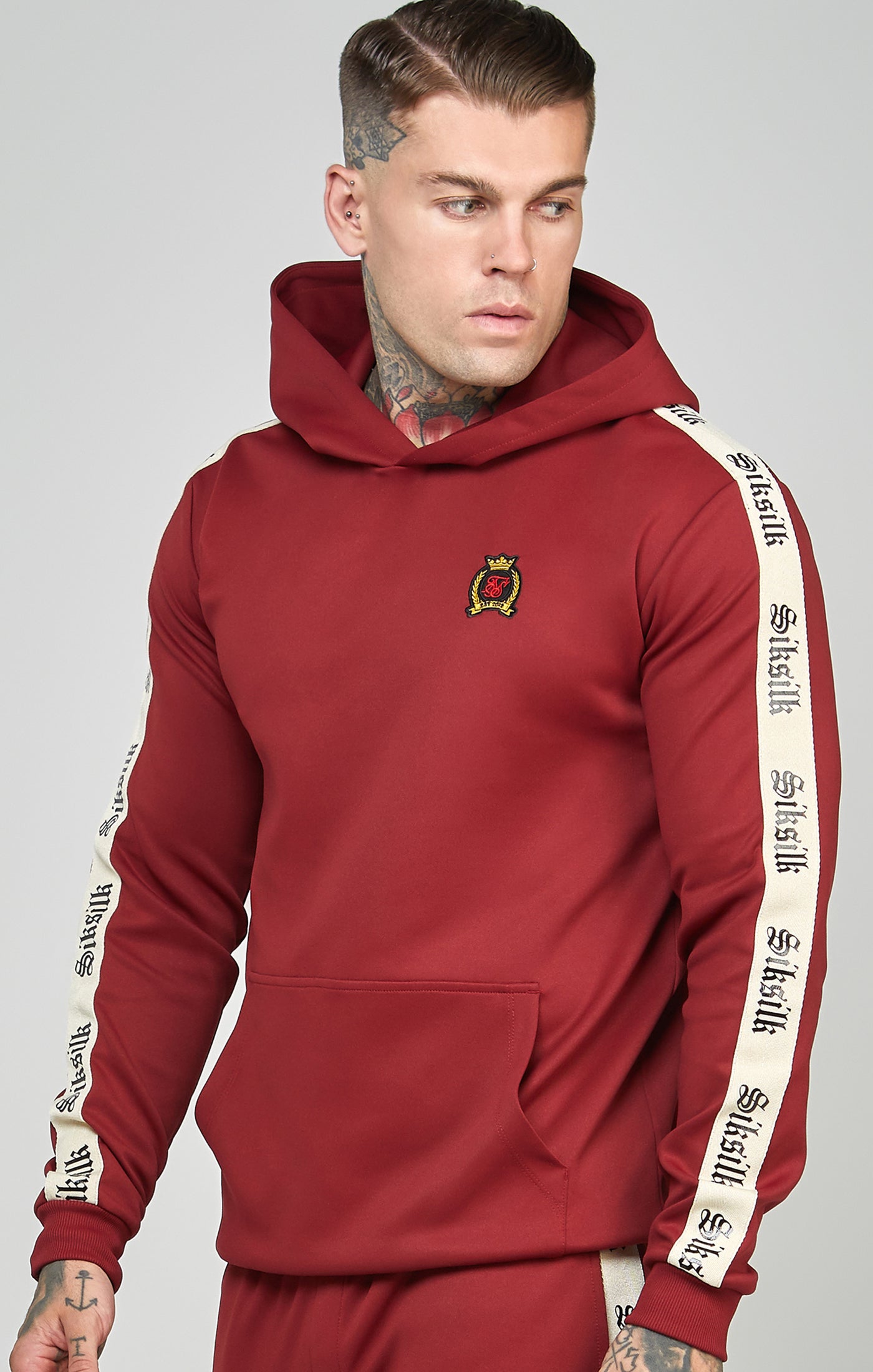 Load image into Gallery viewer, Poly Oth Hoodie With Gothic Side Tape