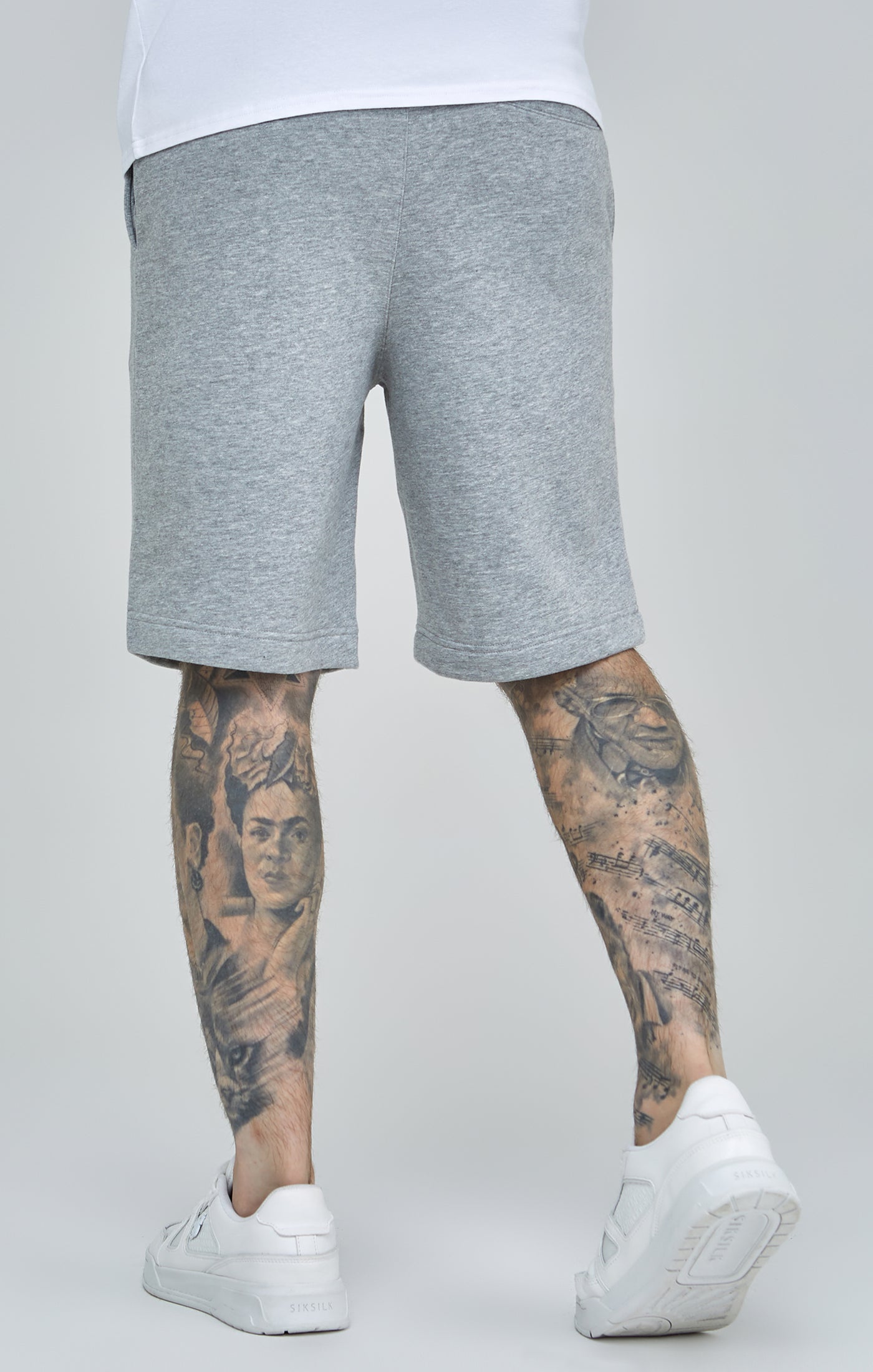 Load image into Gallery viewer, Grey Marl Essential Fleece Shorts (3)