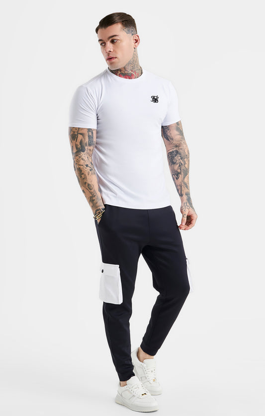 White Essential Short Sleeve Muscle Fit T-Shirt