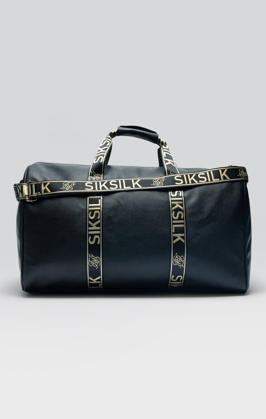 Black PU Taped Weekender Bag