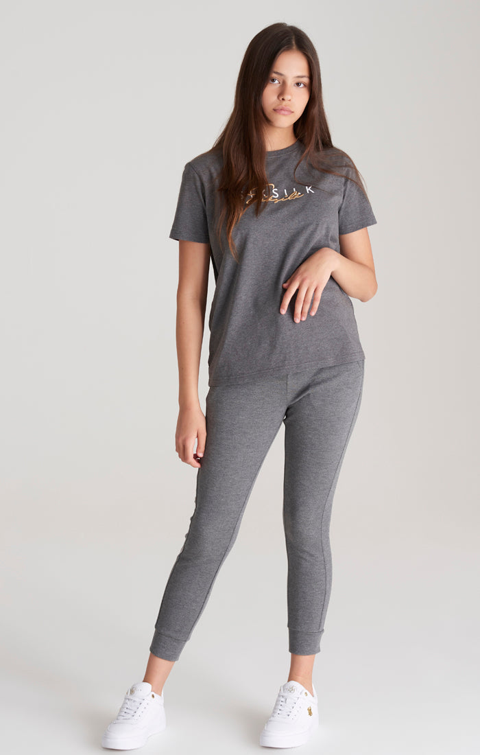 Load image into Gallery viewer, Girls Grey Marl Signature Track Pant (2)