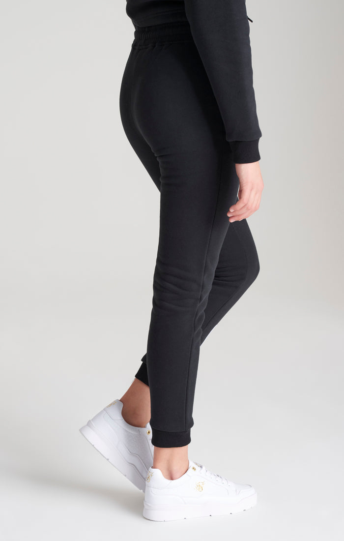 Load image into Gallery viewer, Girls Black Signature Jogger (1)